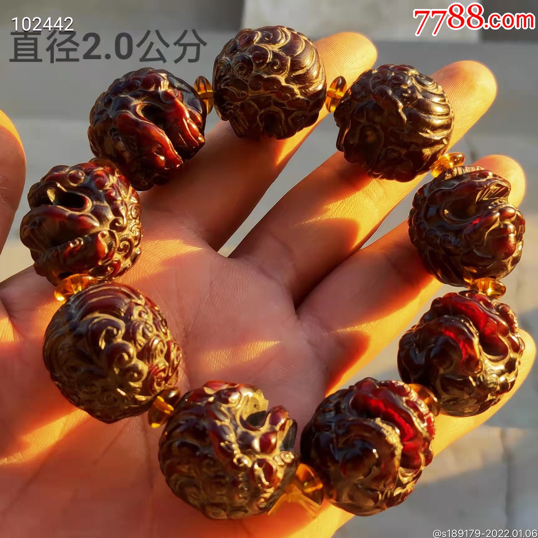 老血珀貔貅手串10