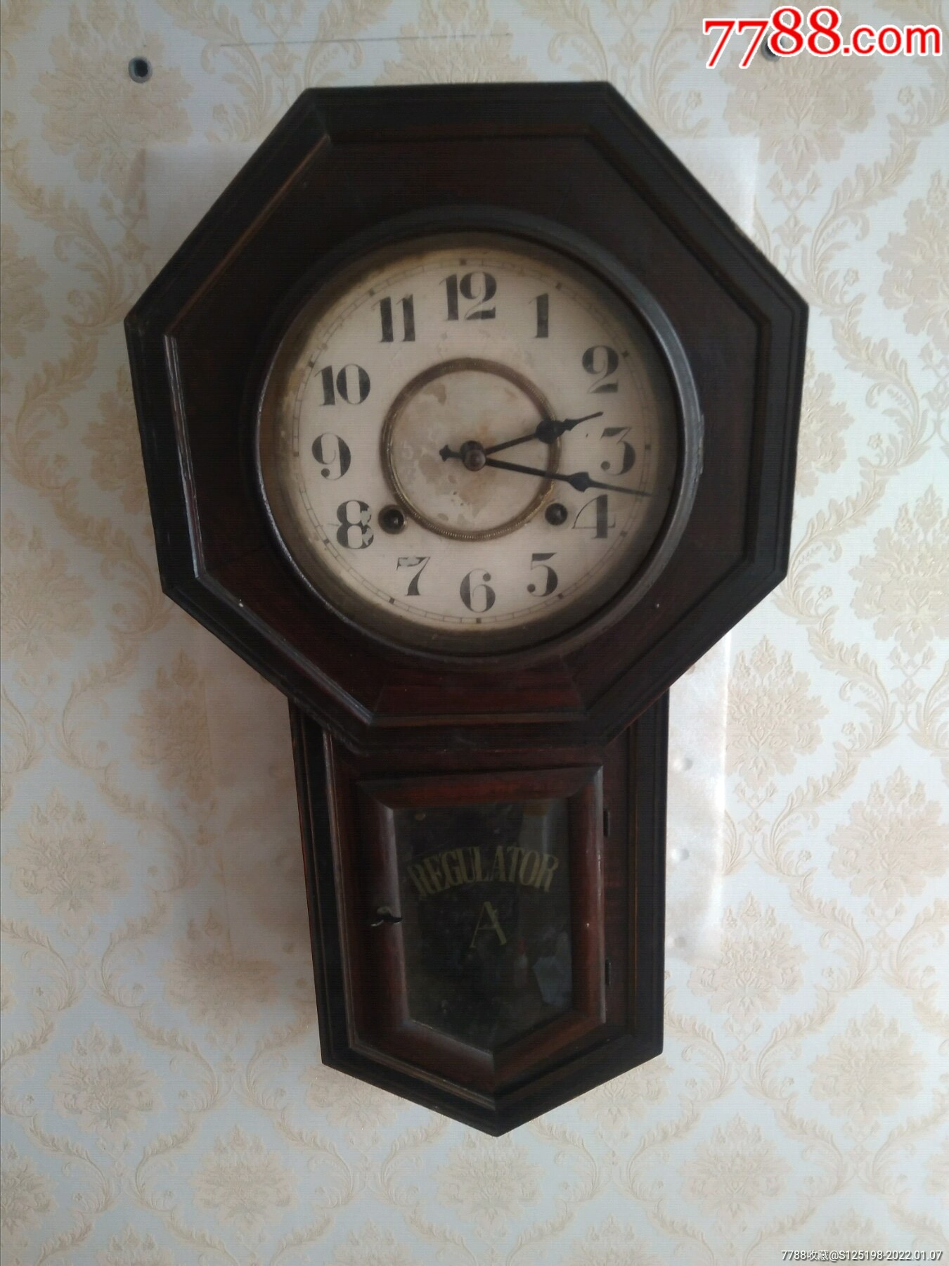 好品民国八角挂钟走打响品相如图