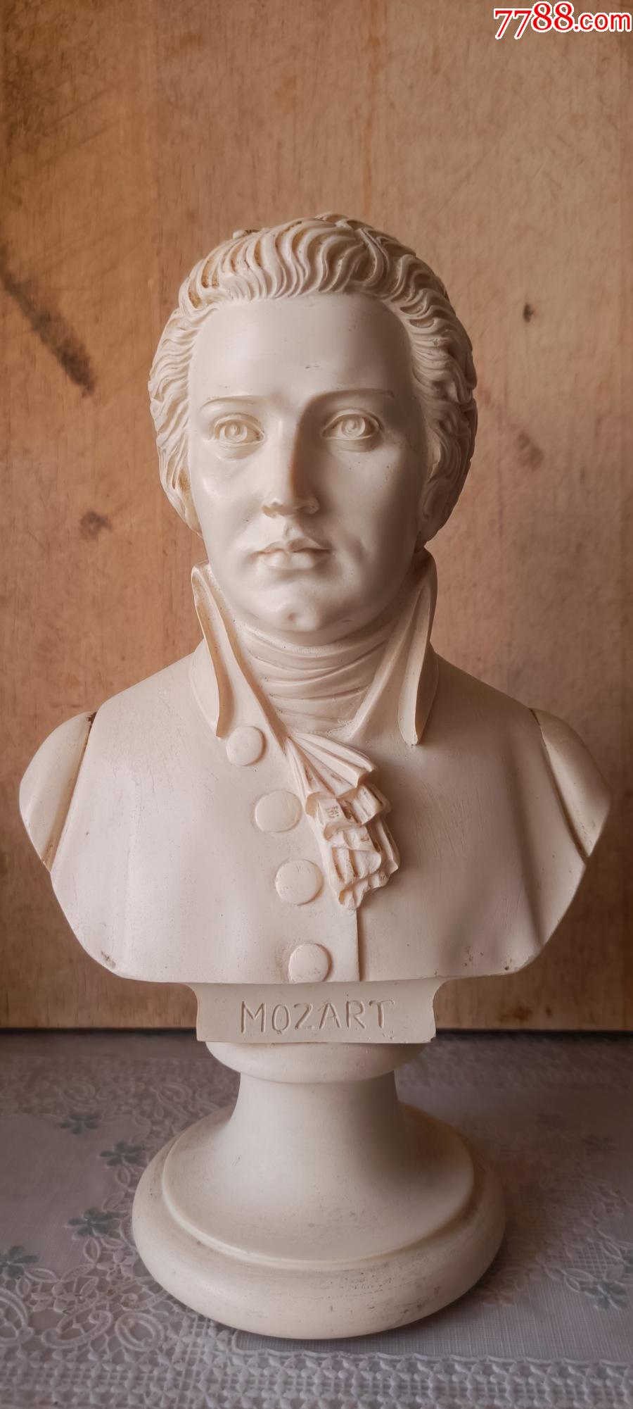 世界著名作曲家mozart莫扎特半身雕像