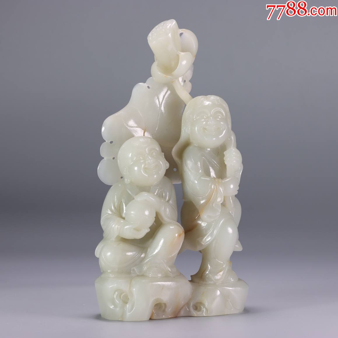 和田玉和合二仙