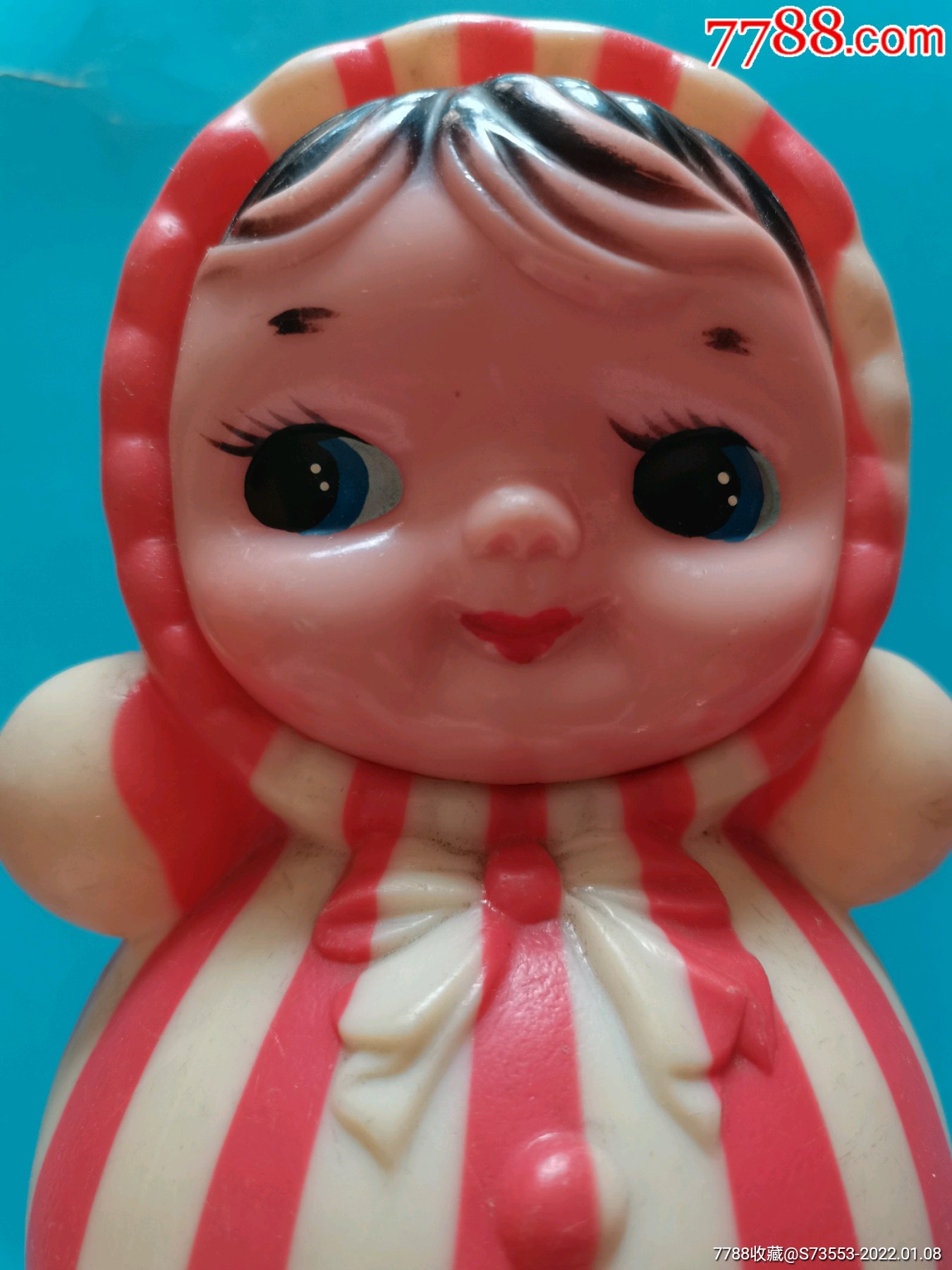 民俗玩具收藏不倒翁红色不倒翁怀旧老玩具