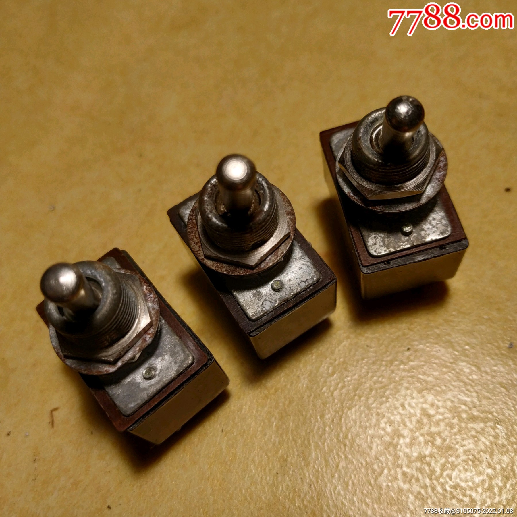 老台灯车床灯金属拨杆开关三个