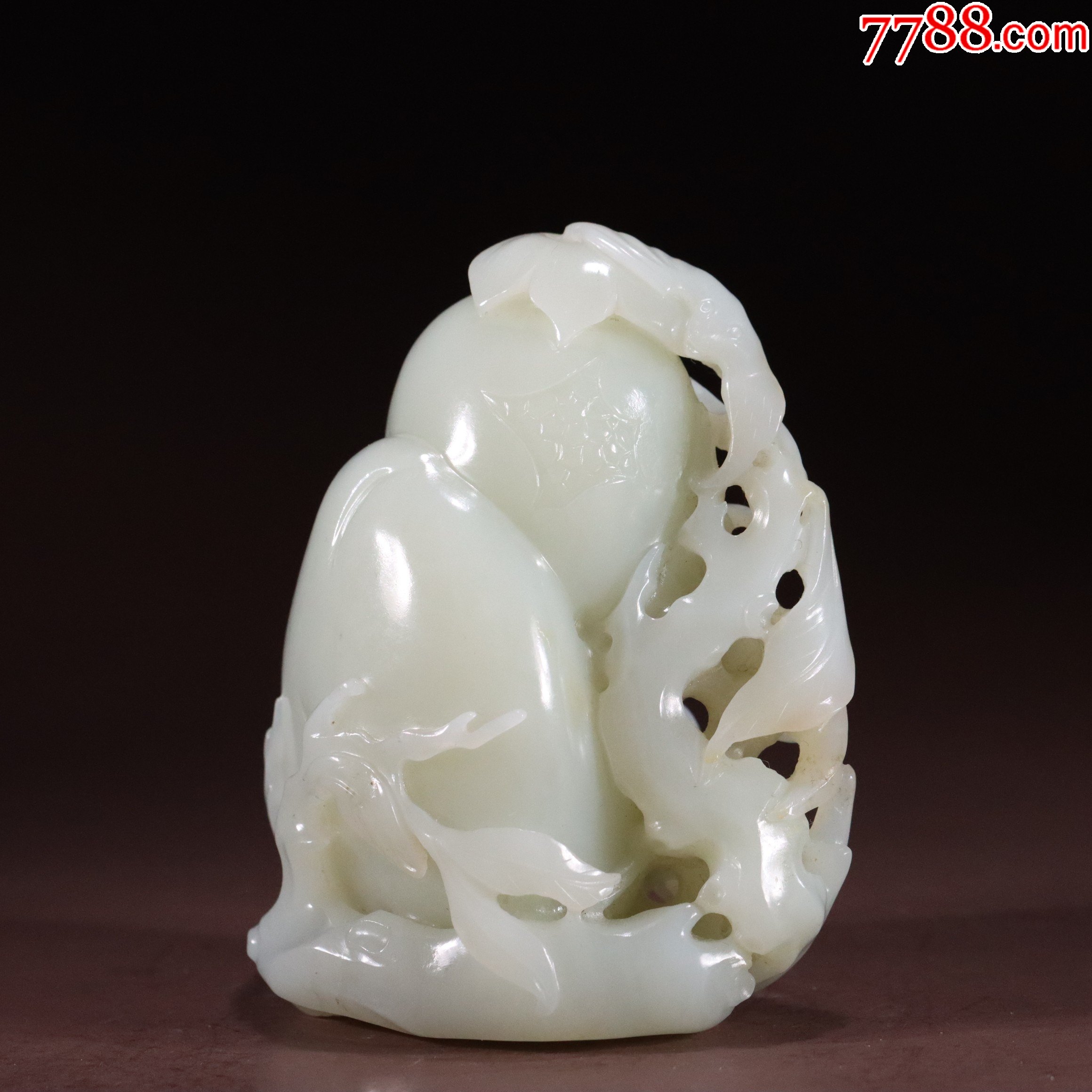 和田玉福禄寿三多摆件