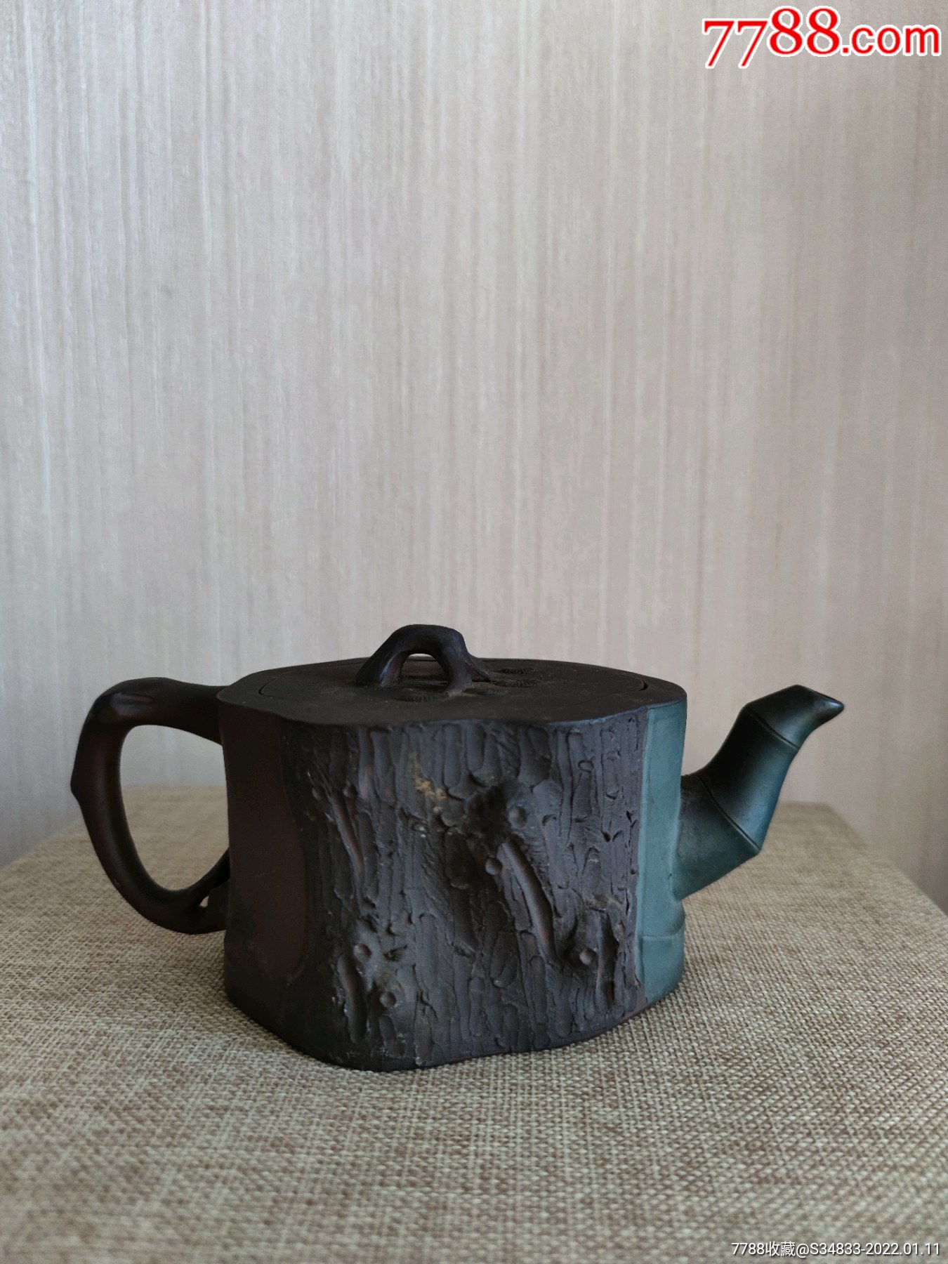 陈红娟岁寒三友松竹梅树桩壶-价格:20000元-se84841513-紫砂壶-零售