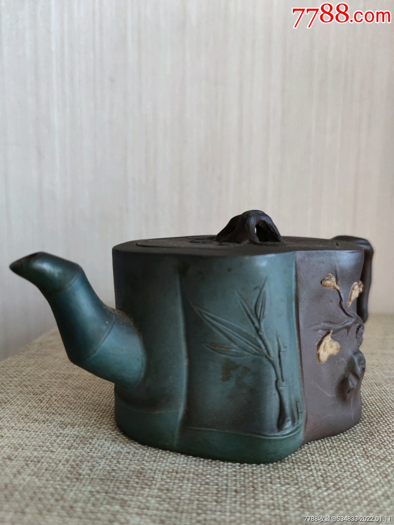 陈红娟岁寒三友松竹梅树桩壶-价格:20000元-se84841513-紫砂壶-零售