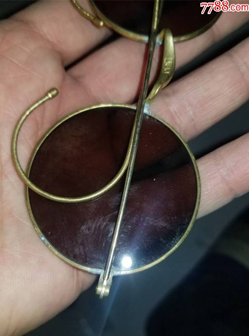 明清老眼镜18k