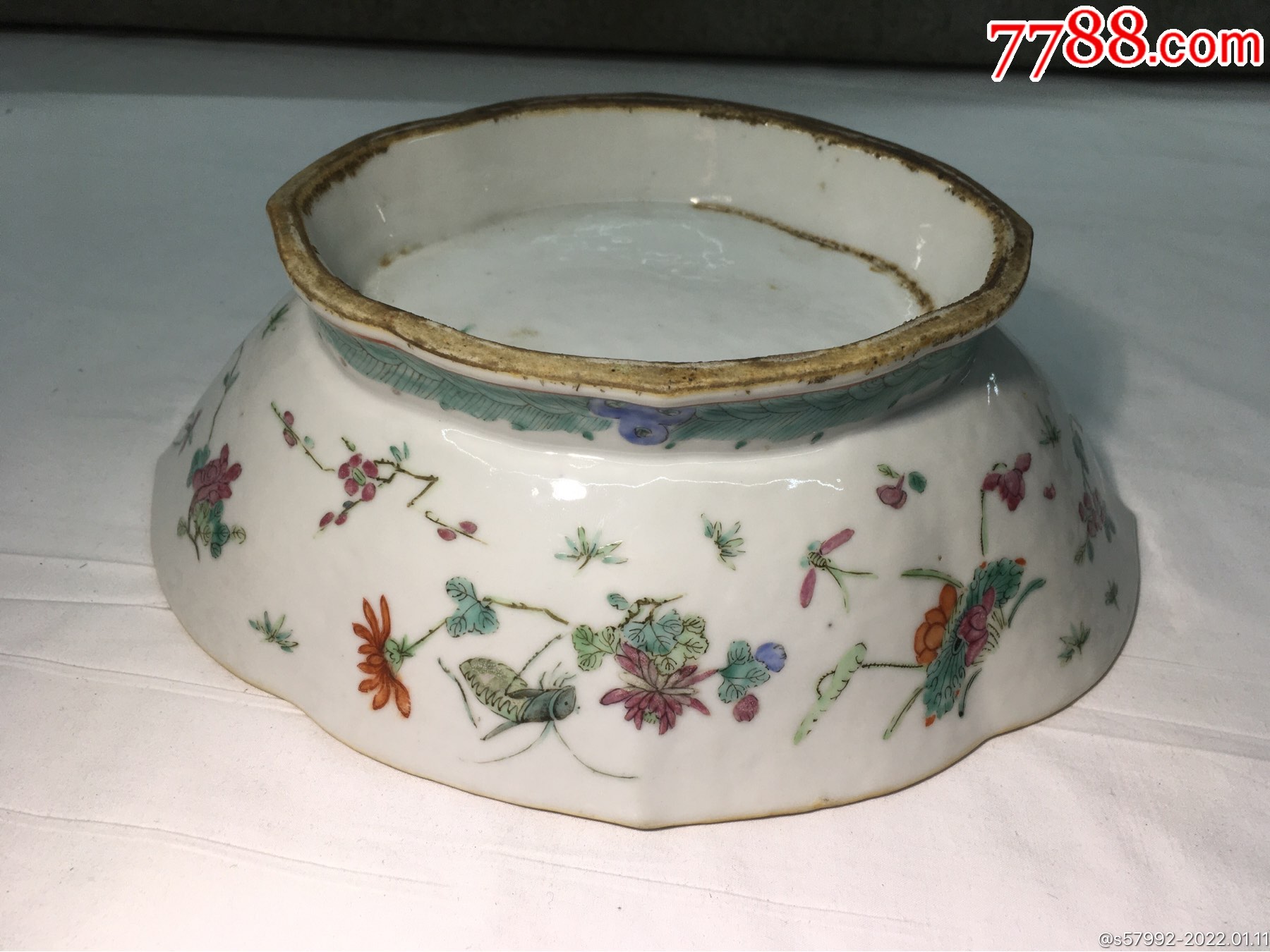 同治粉彩贡盘_彩绘瓷/彩瓷_收藏价格_鉴定交易_7788瓷器网