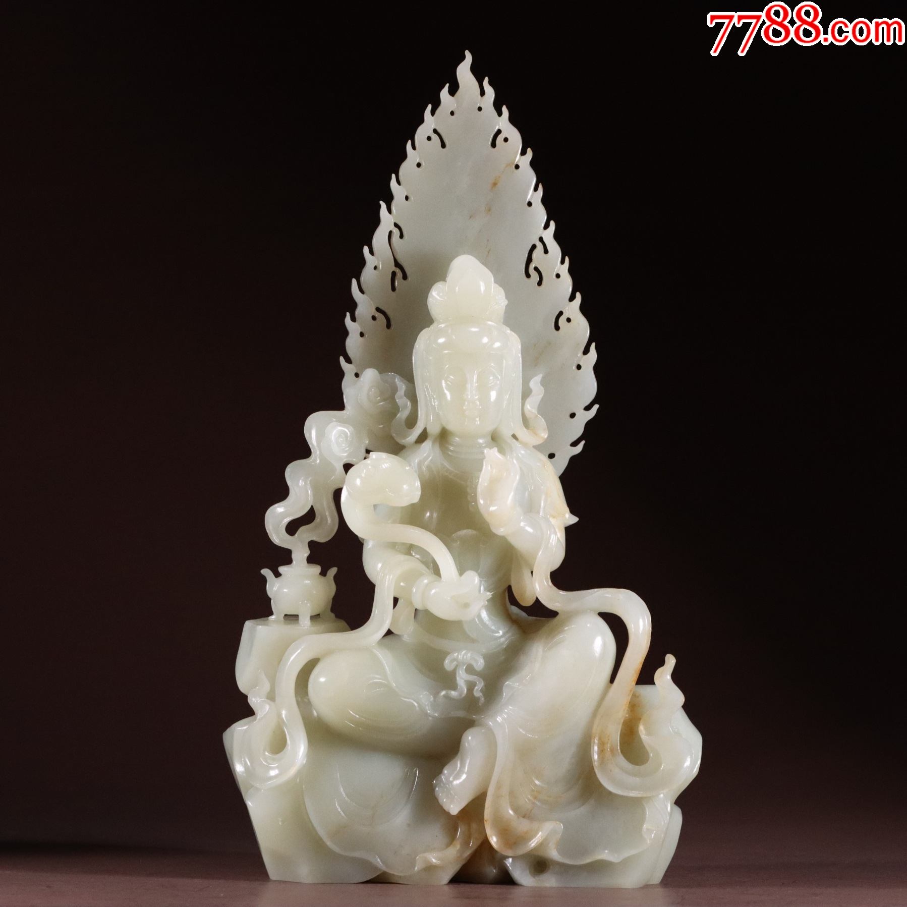 和田玉观音摆件a91s480f