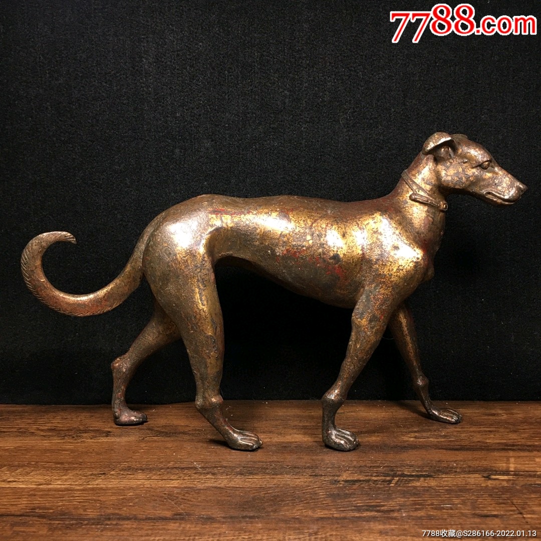 铜生肖招财旺财狗摆件不议价