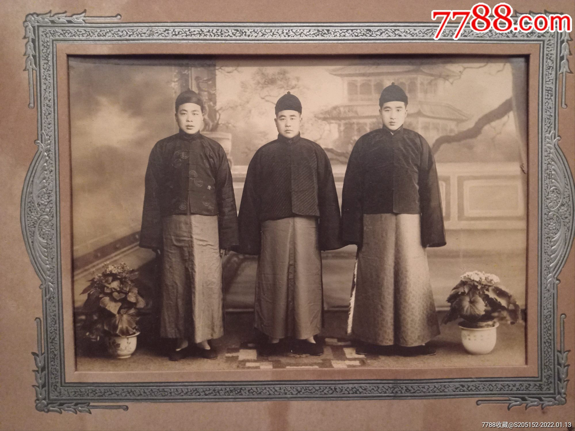 民国商人老照片品相好3024公分