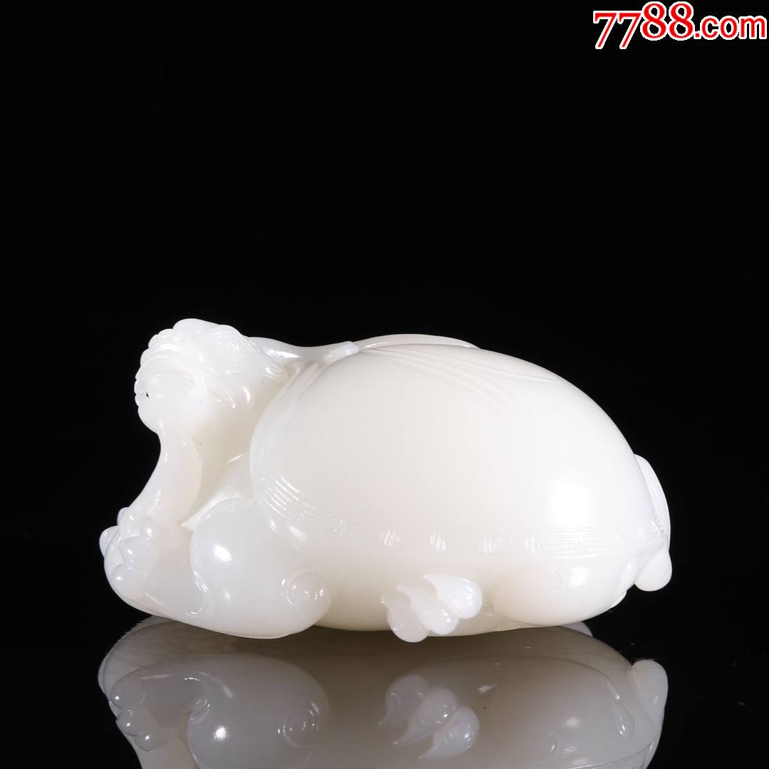 和田玉龙龟摆件