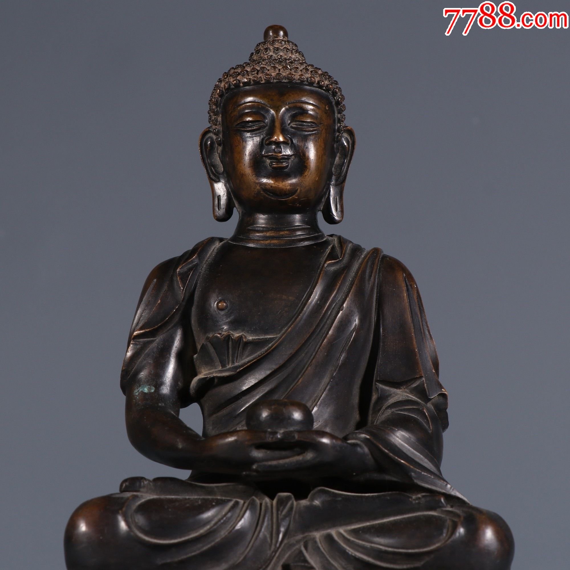 铜造药师佛坐像._铜像/铜佛像_第2张_7788书籍