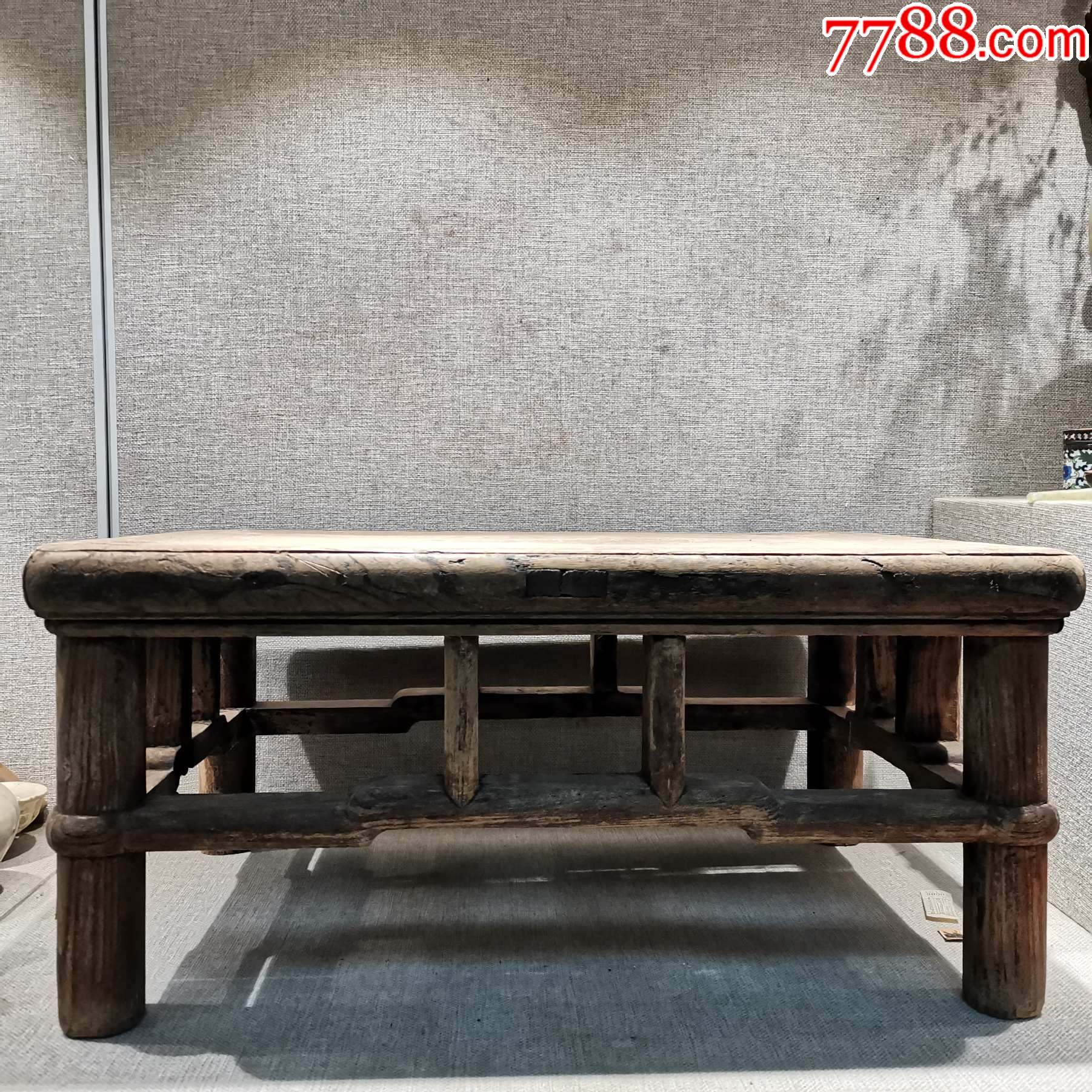 老家具收藏清代榆木小供桌原品完整包老_价格900元_第1张_7788收藏