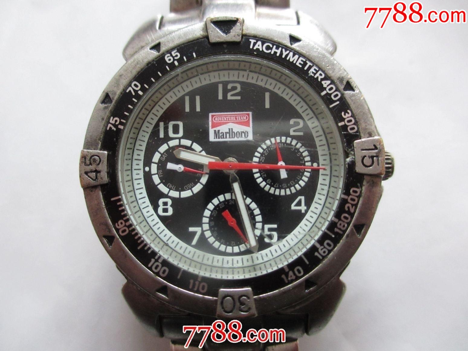 美国制造美国名牌亮夜光marlboro万宝路男士腕表漂亮夜光