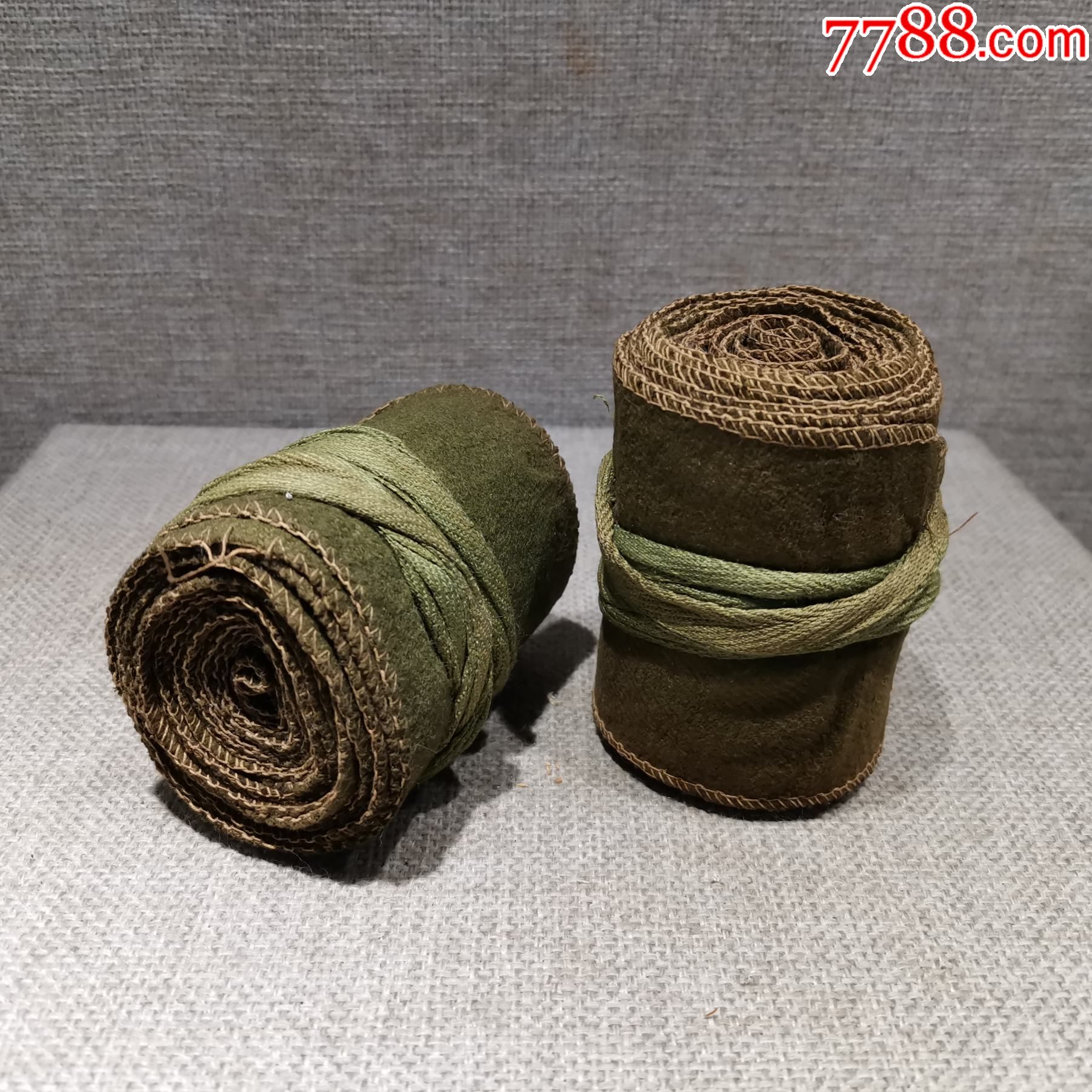 二战收藏抗战时期老物件日绑腿布原品保真