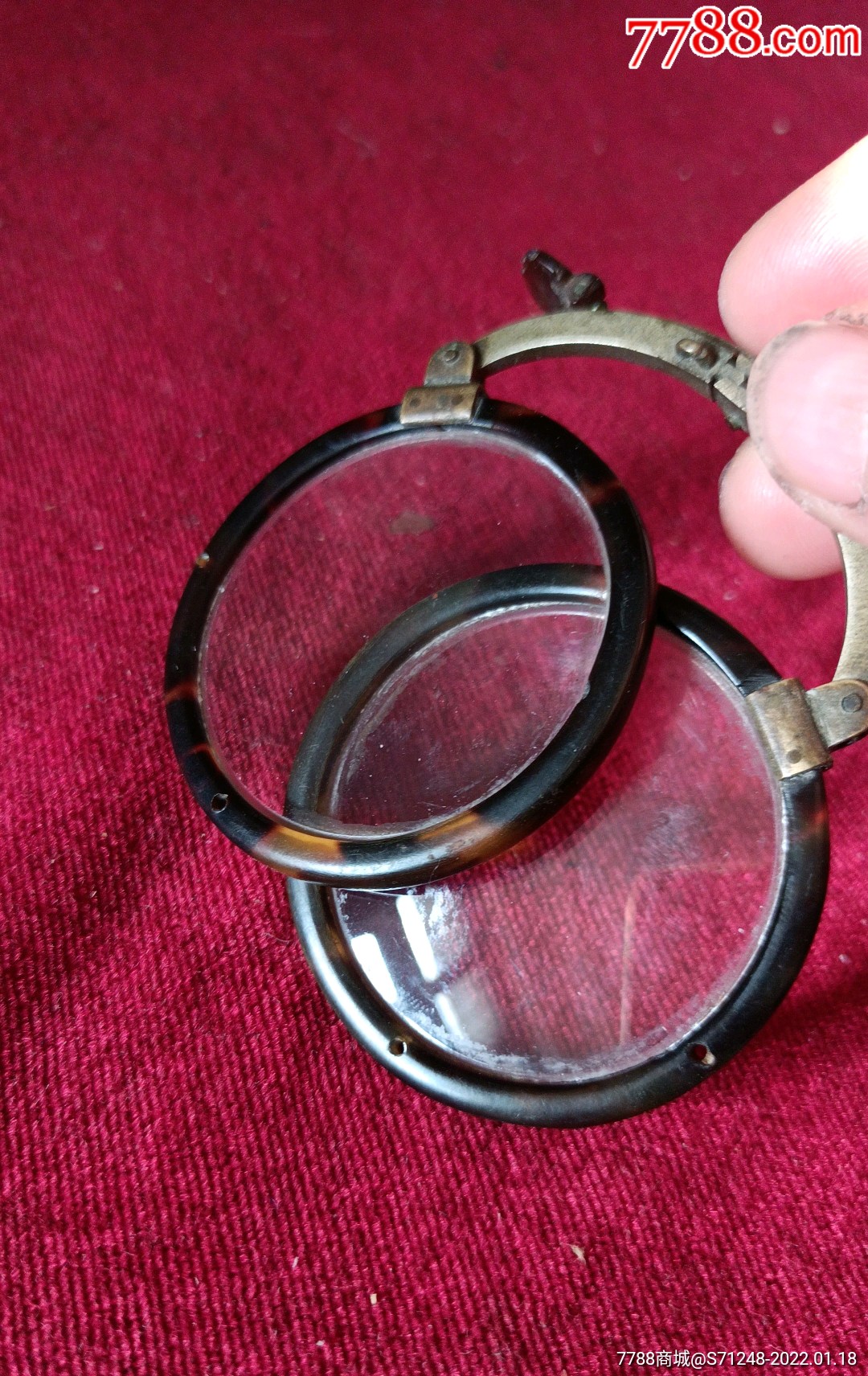 清代古董折叠代冒眼镜