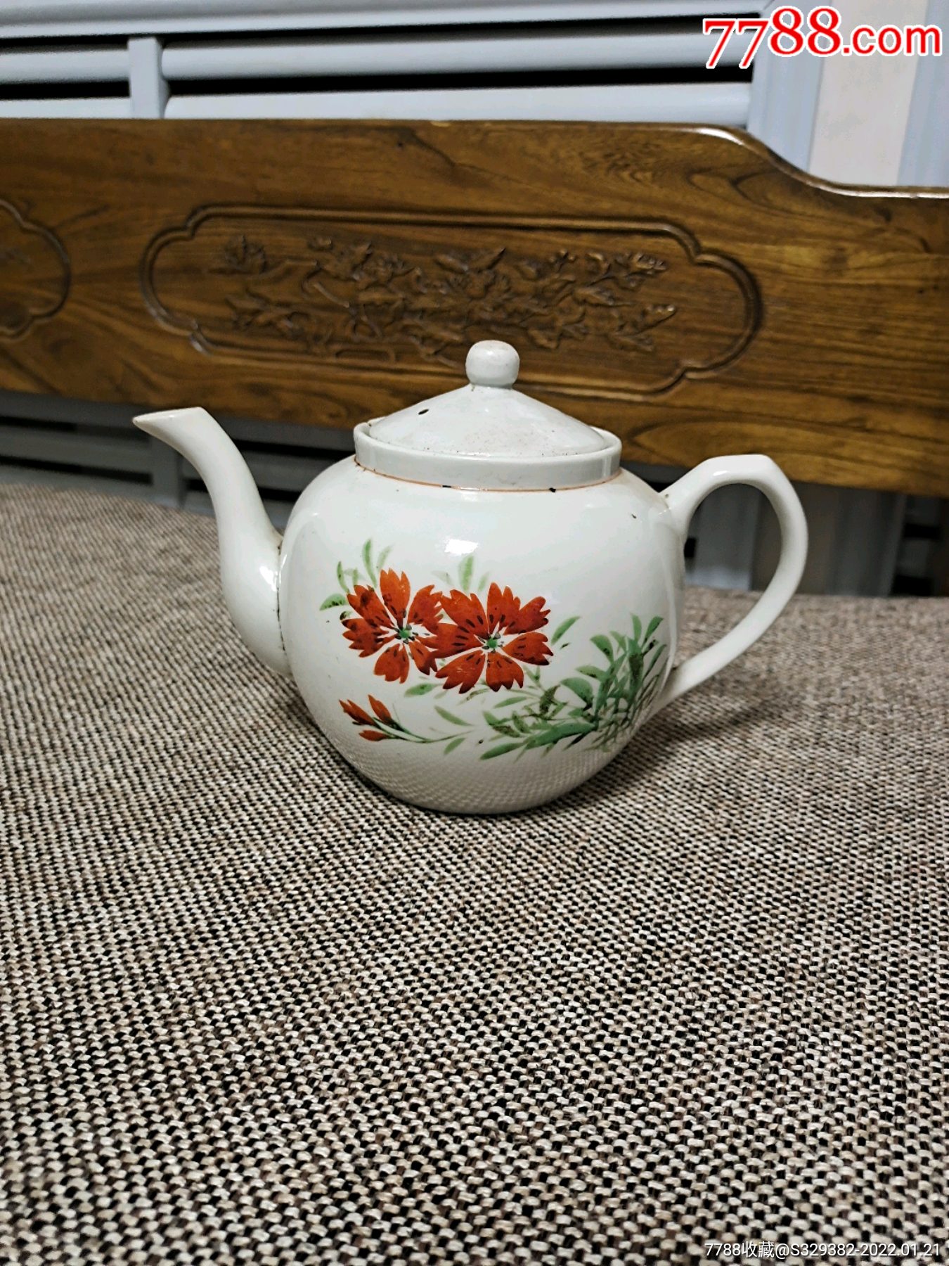 五六十年代手绘粉彩茶壶_彩绘瓷/彩瓷_图片欣赏_收藏价格_7788连环画