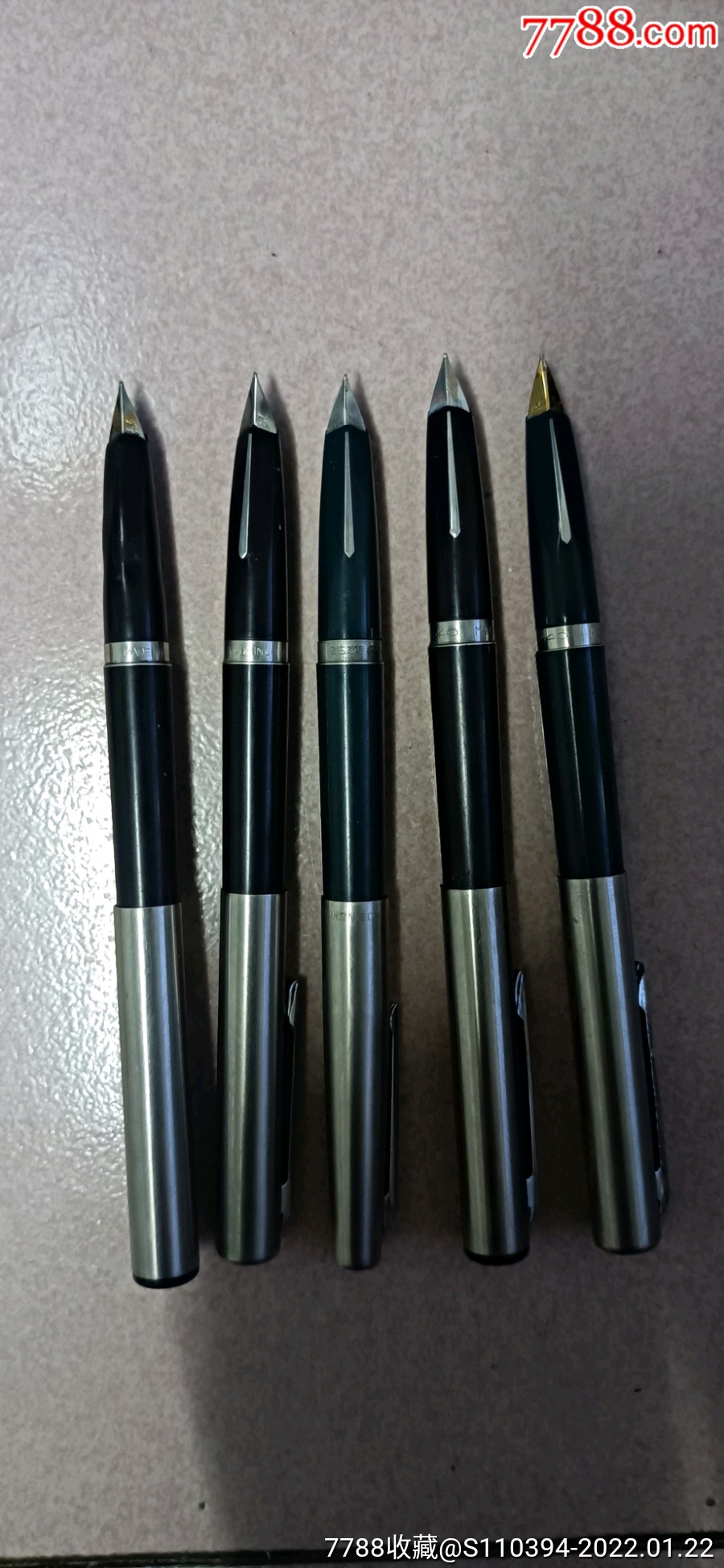 英雄240钢笔五只一起拍金尖luctuo
