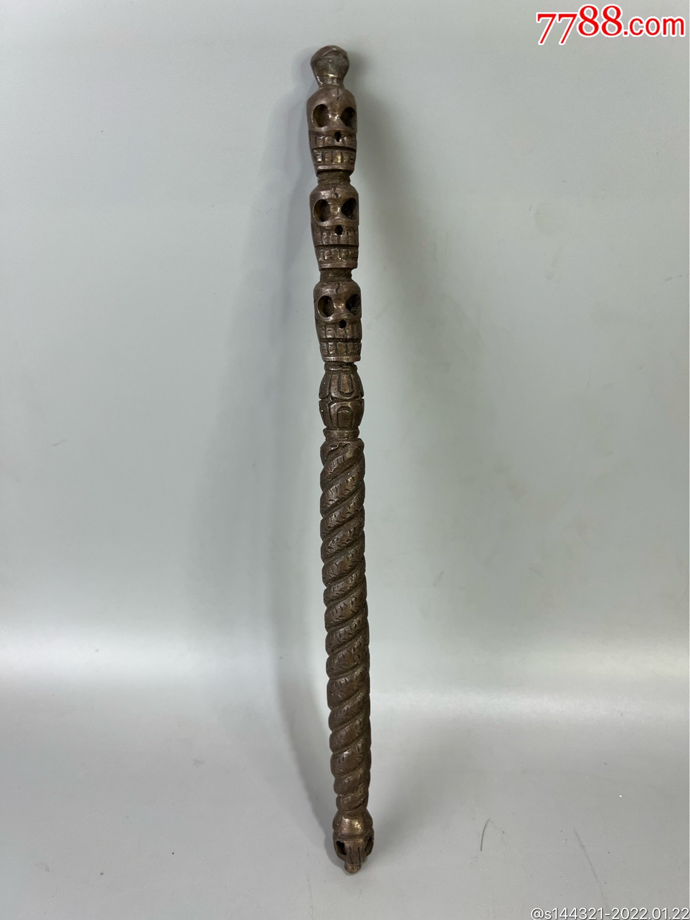 密宗法器,镔铁天杖_其他宗教藏品_江湖客古玩店【7788收藏__收藏热线】