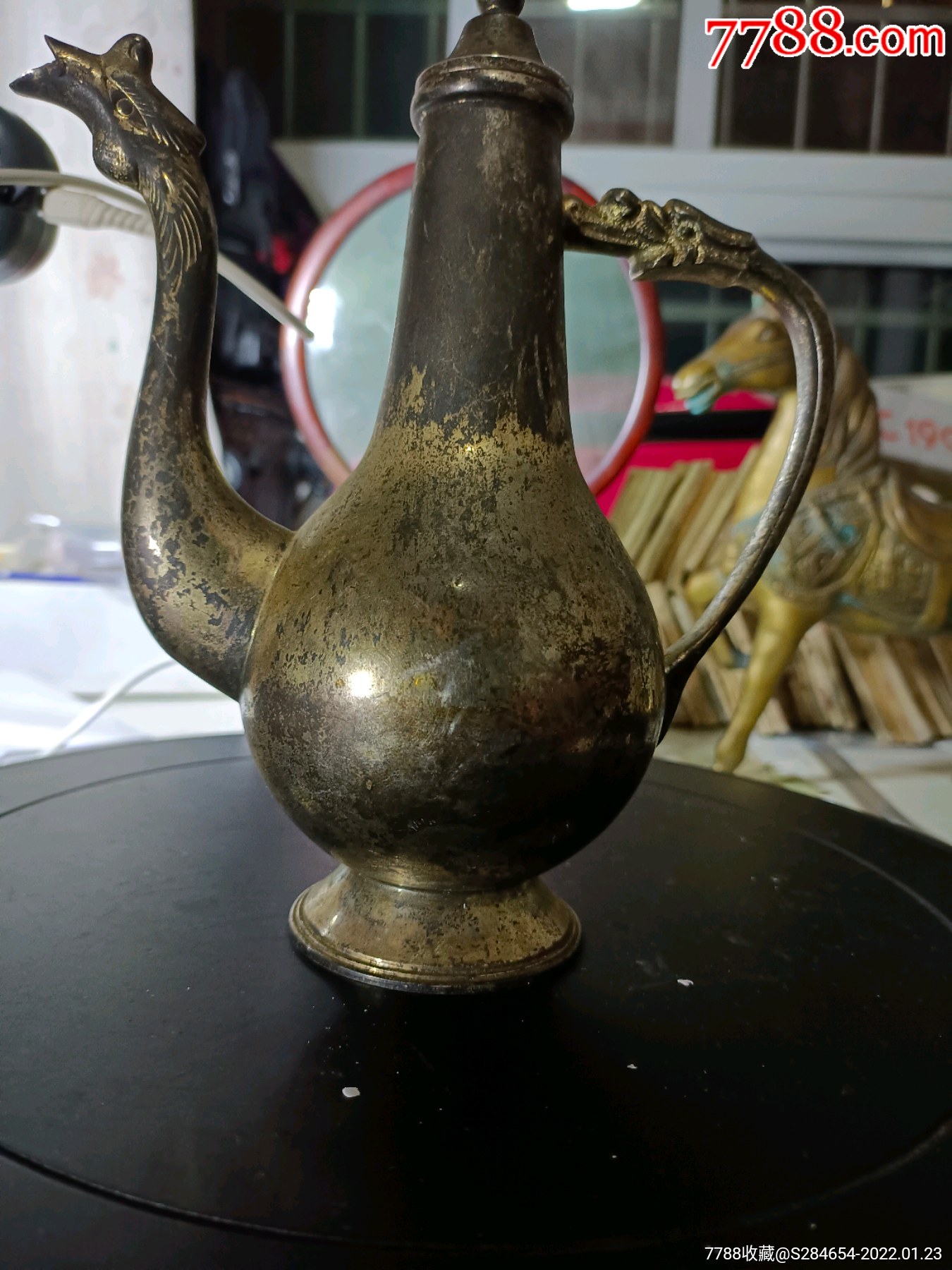 90年代龙凤酒壶一把