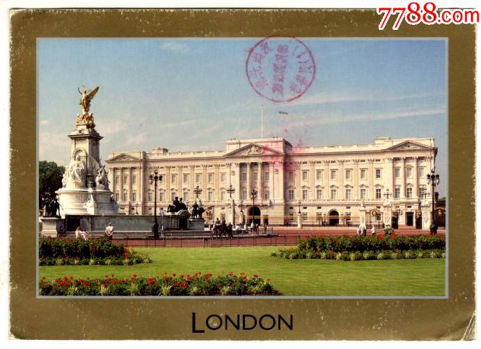 英国白金汉宫实寄明信片