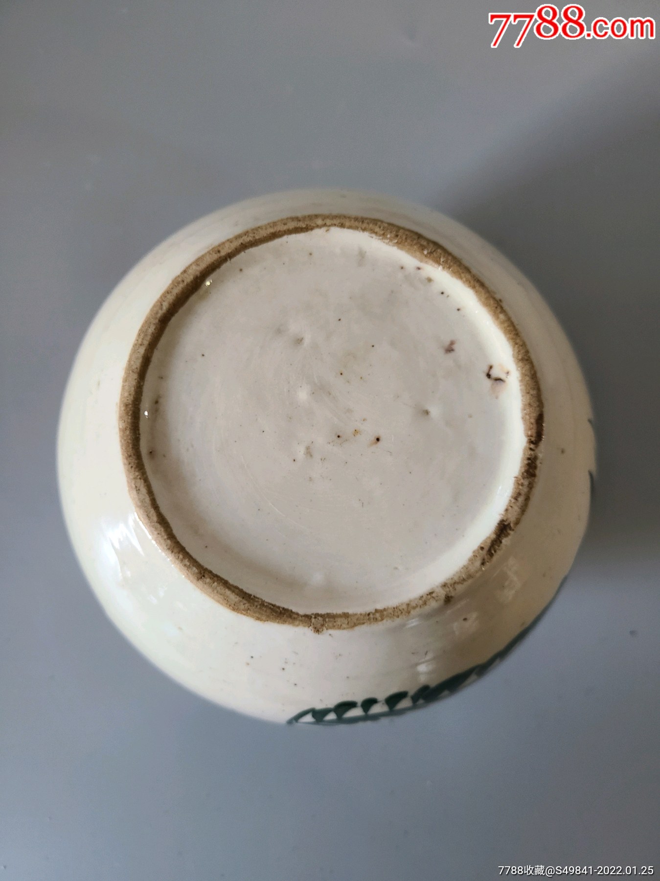 精品朝鲜高丽手绘图案老瓷器罐