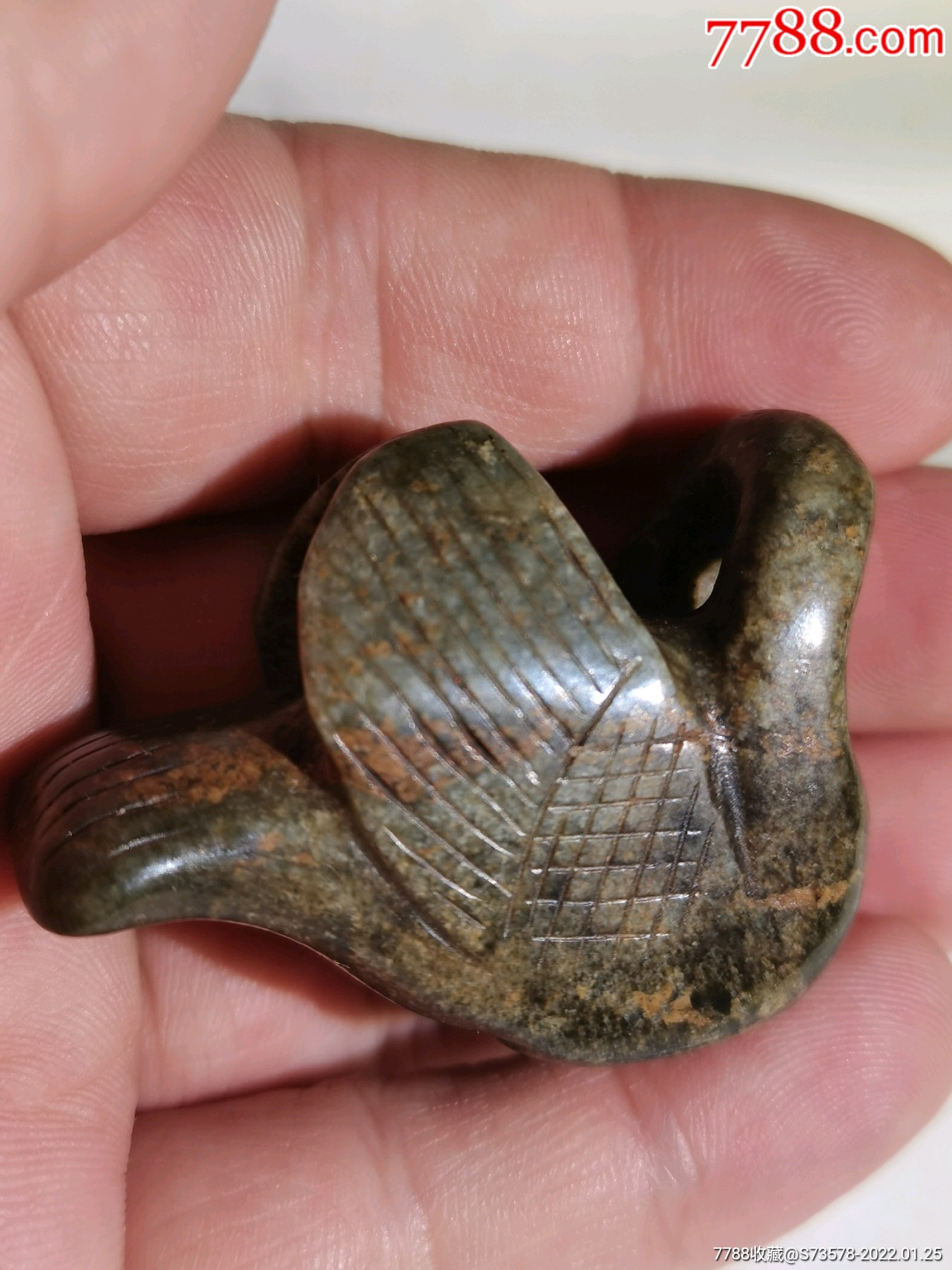 早年收藏老和田玉鹅