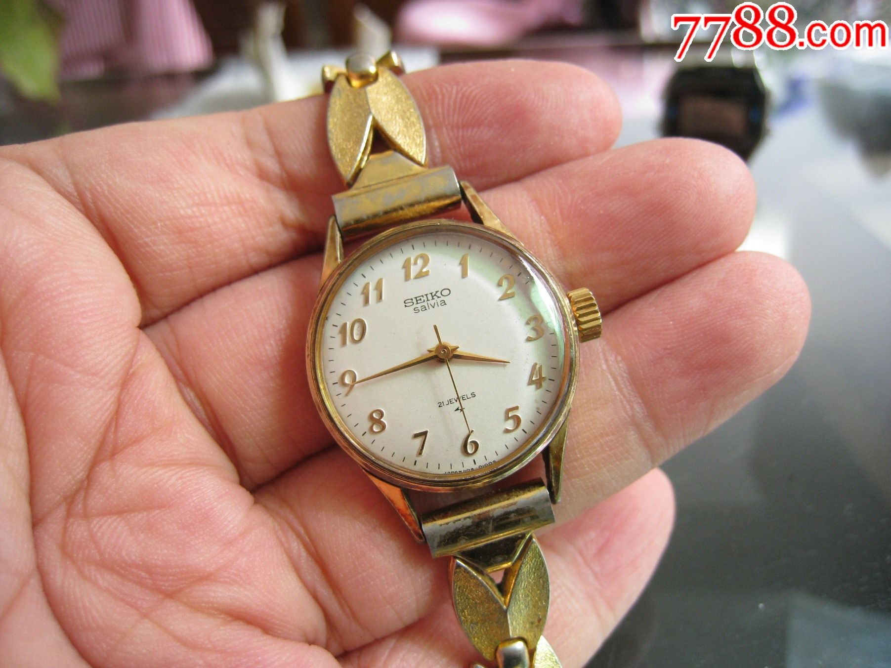 精工1104a全包金日本表手动机械女