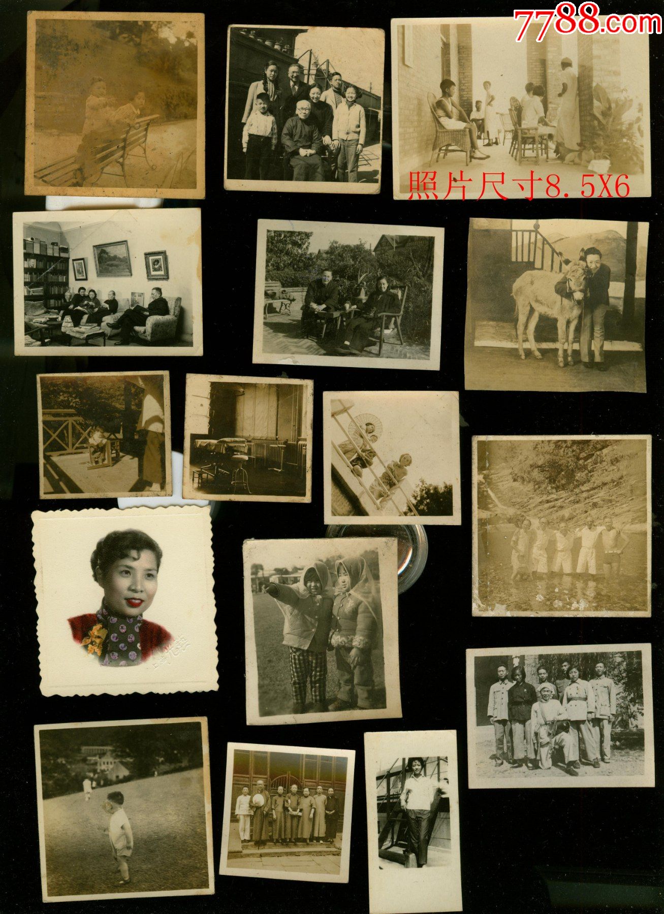 民国到五六十年代小照片一组武昌东湖周家别墅上海海关宿舍汉口青中等