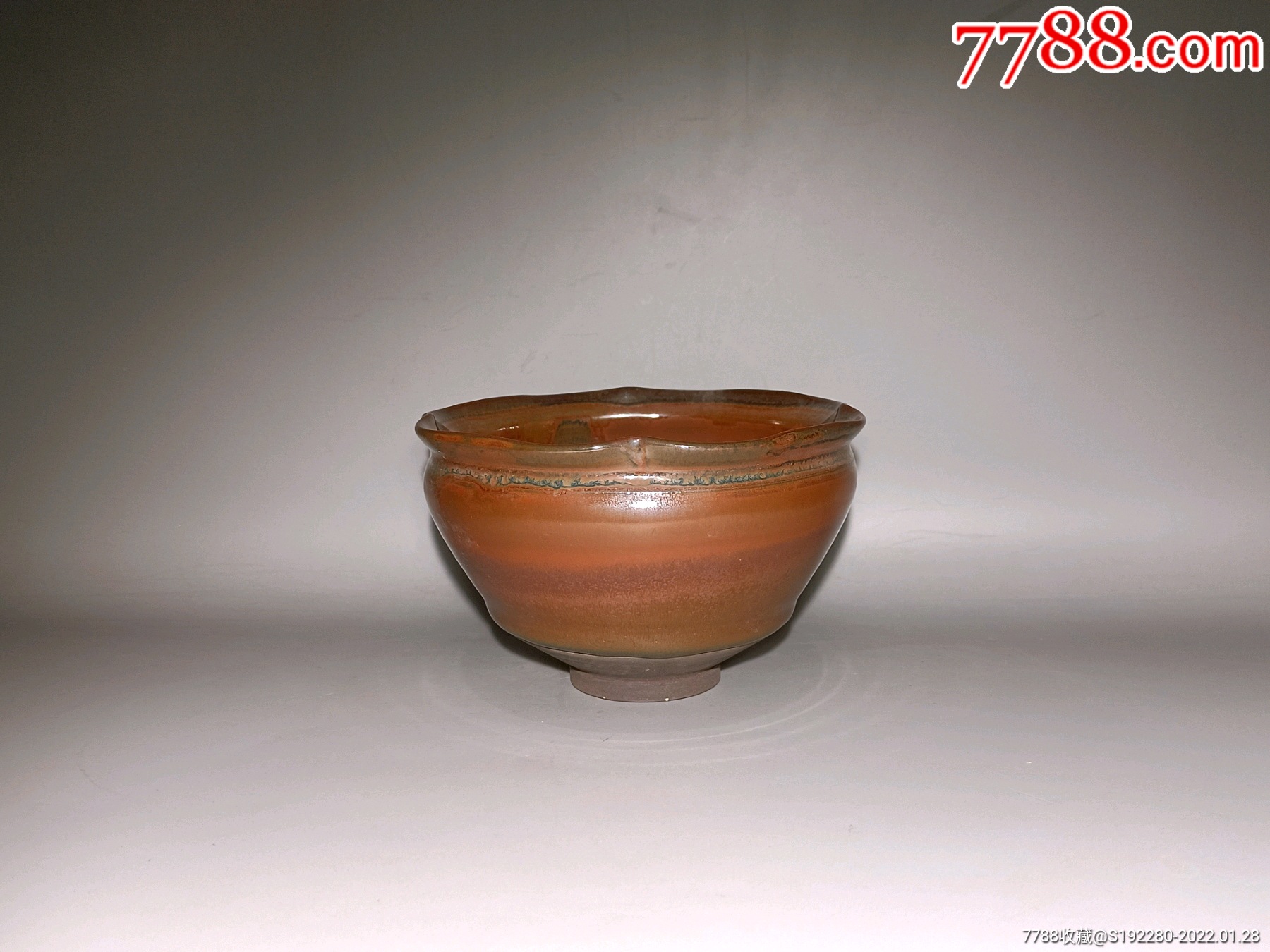 紫金釉茶盏工艺品长116cm宽116cm高75cm