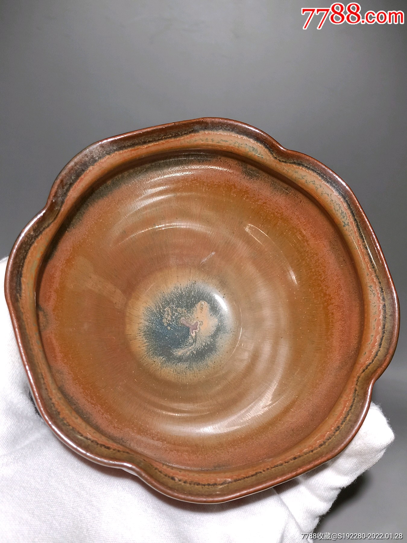 紫金釉茶盏工艺品长116cm宽116cm高75cm