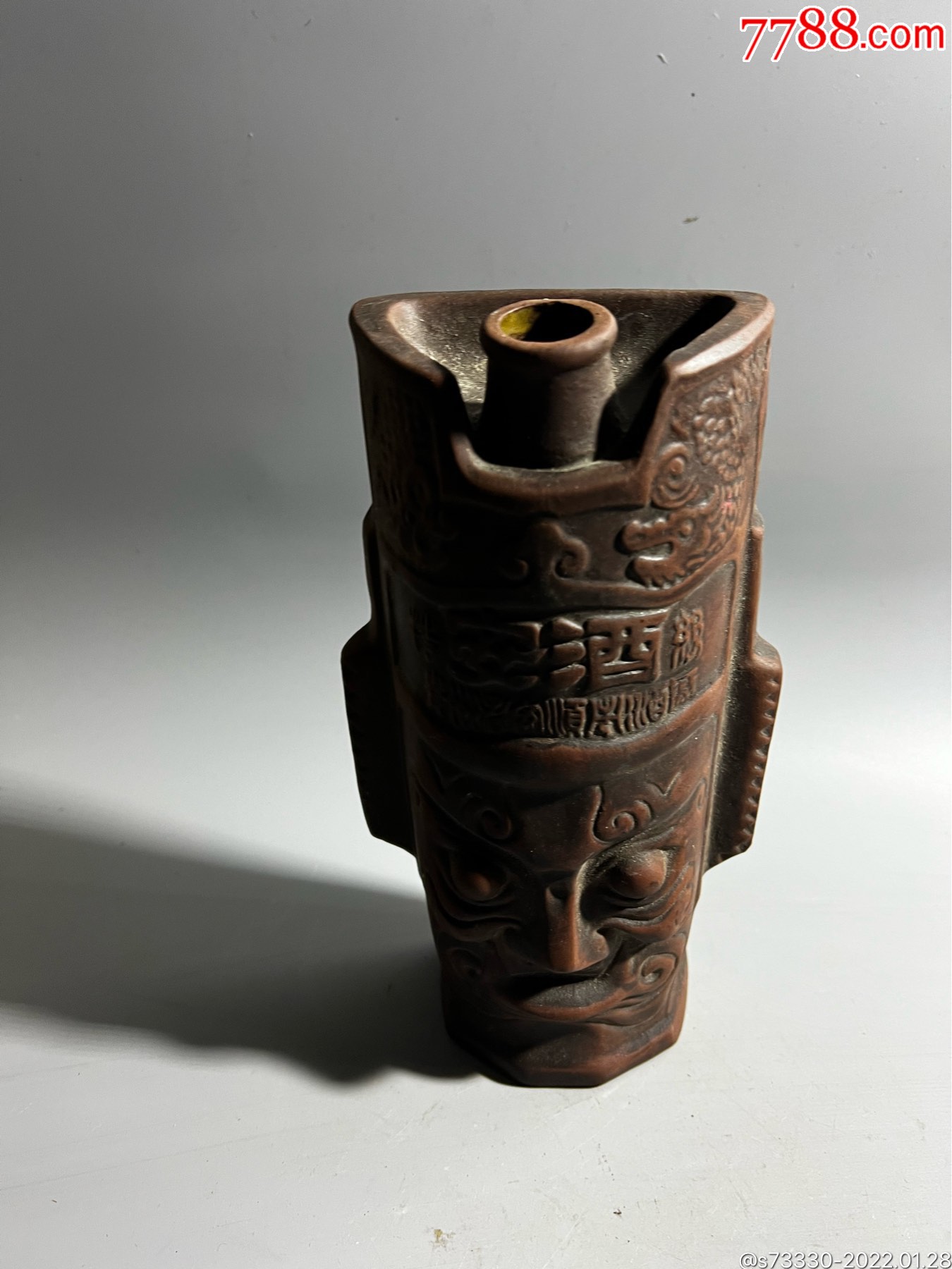 人物造型老酒瓶一只_酒瓶_作品图片_收藏价格_7788纸艺