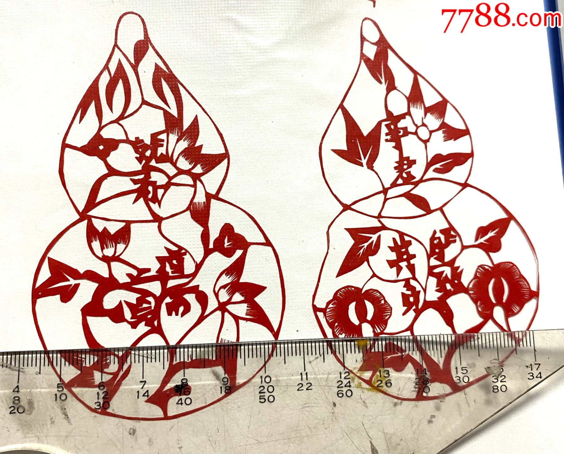 胶东烟台蓬莱窗花老剪纸