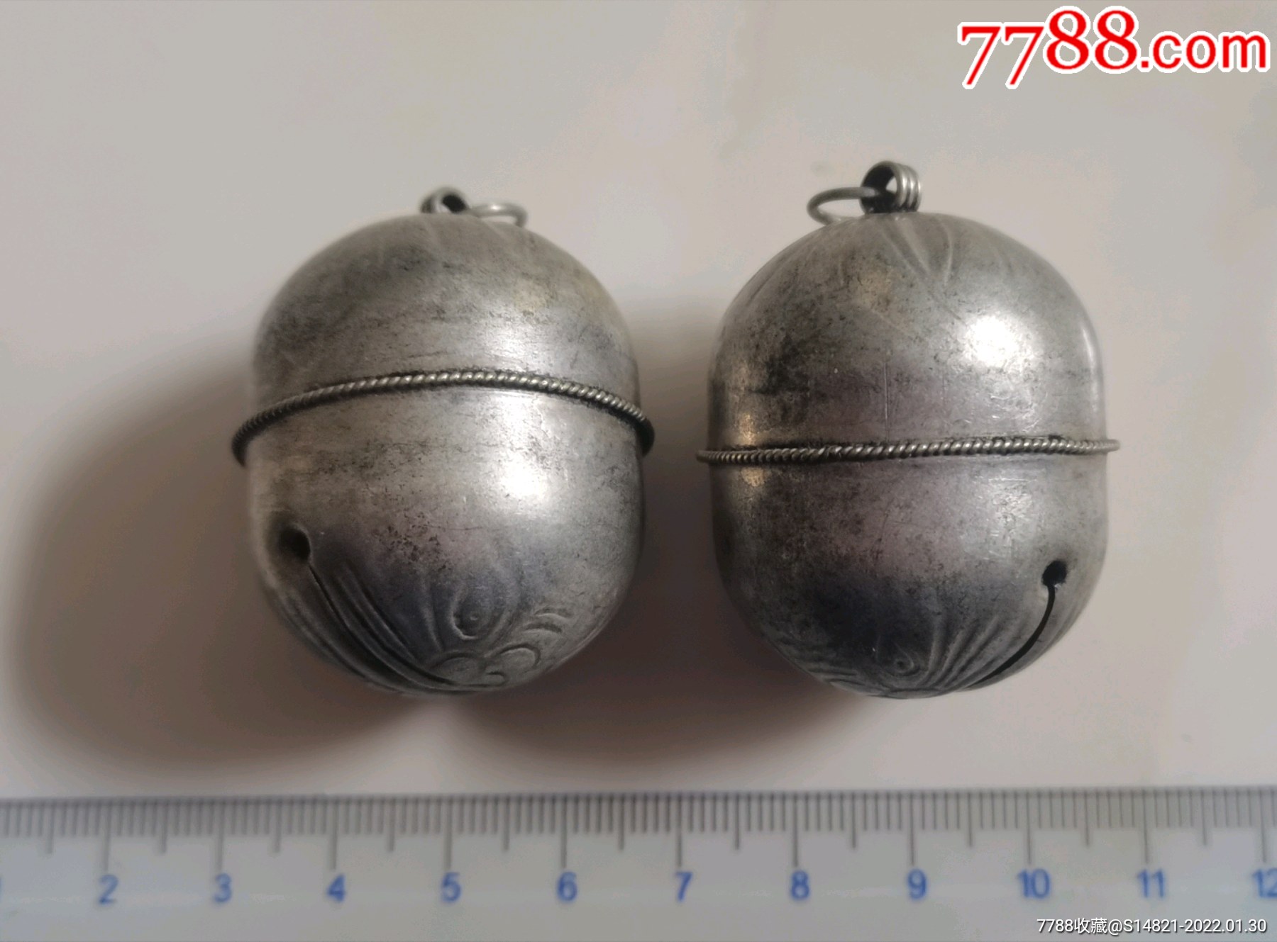 镀银铃铛4个-价格:200元-se85152750-其他银器-零售-7788收藏__收藏