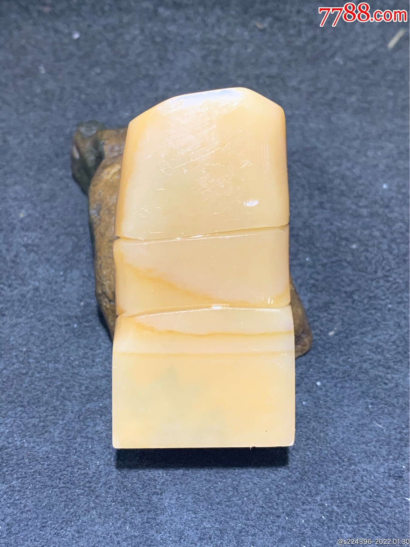 福广黄冻石雕刻节节高升章料一方,-价格:100元-se85159936-玉印-零售