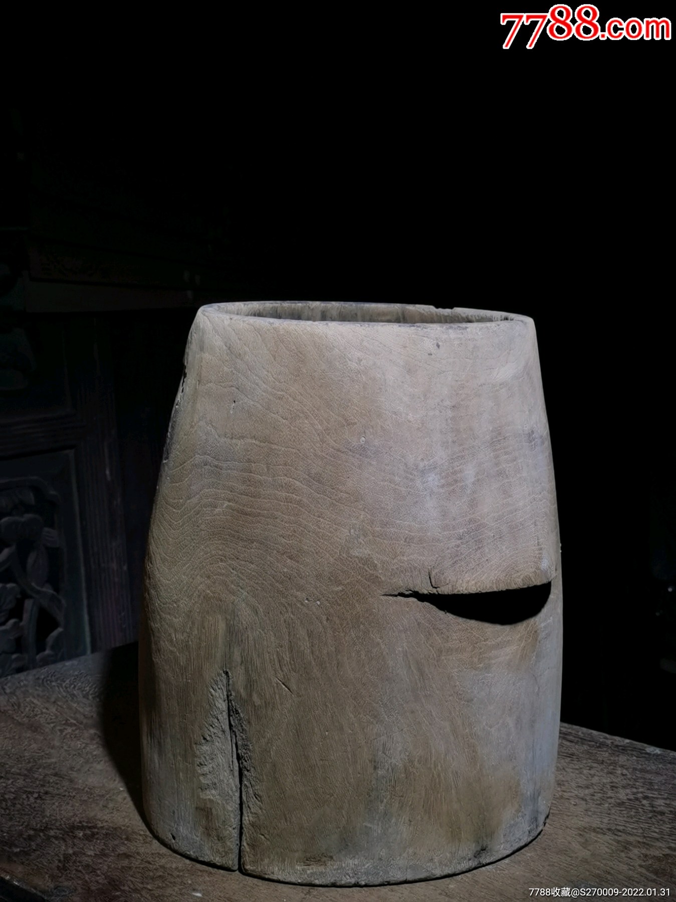 老木雕木斗谷斗