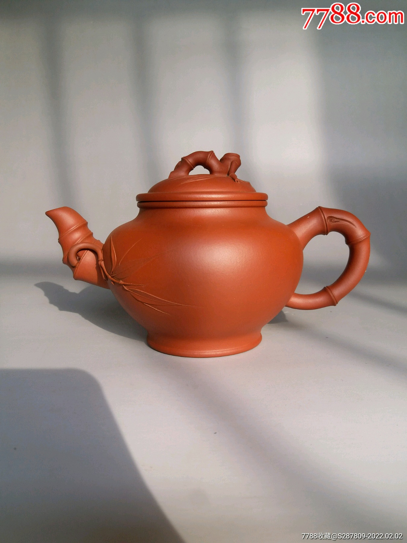 厂版紫砂竹报春壶