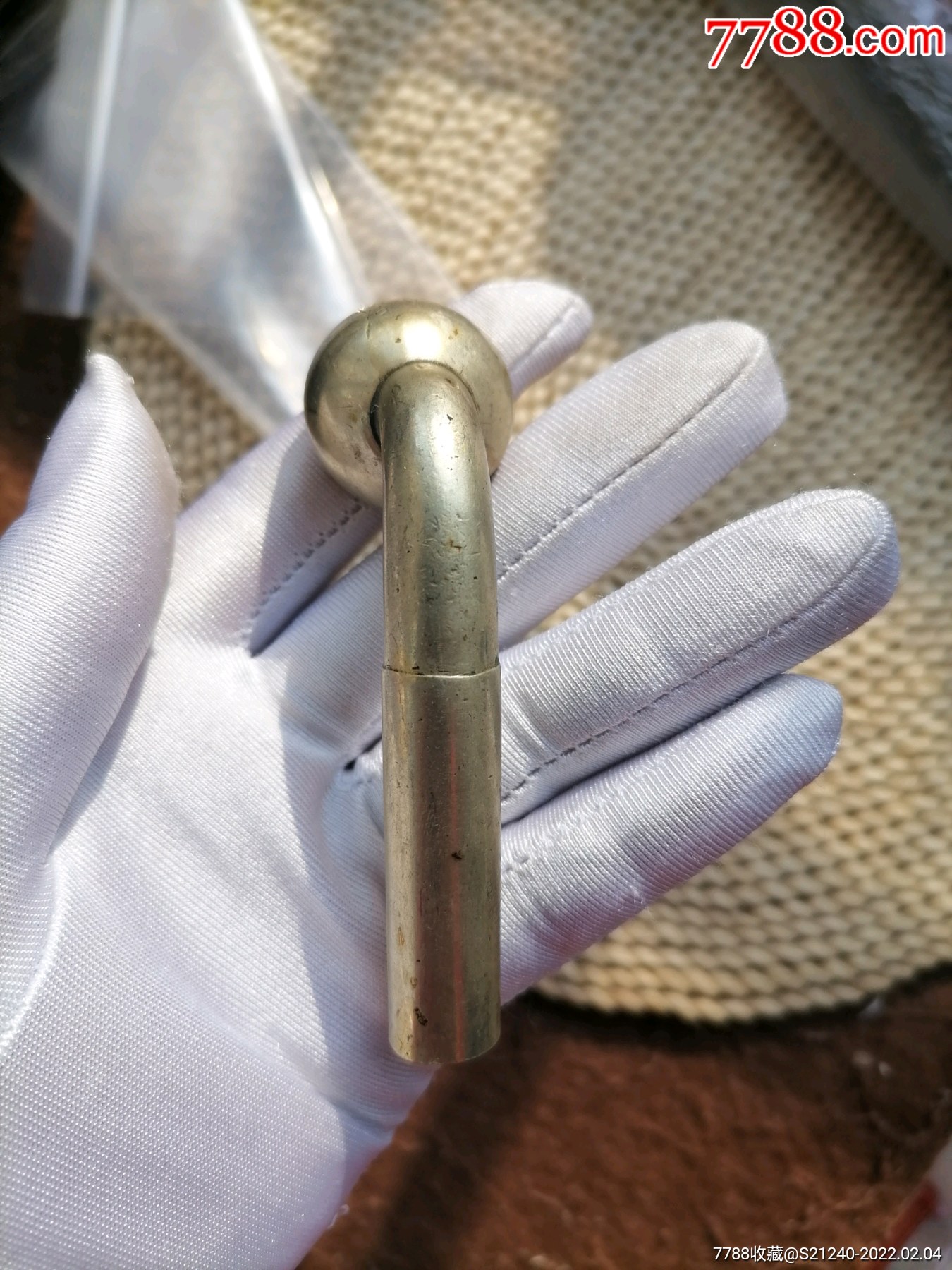 民国名家西天盛老店烟袋锅白铜烟锅子西天盛老店老烟袋锅西天盛老店