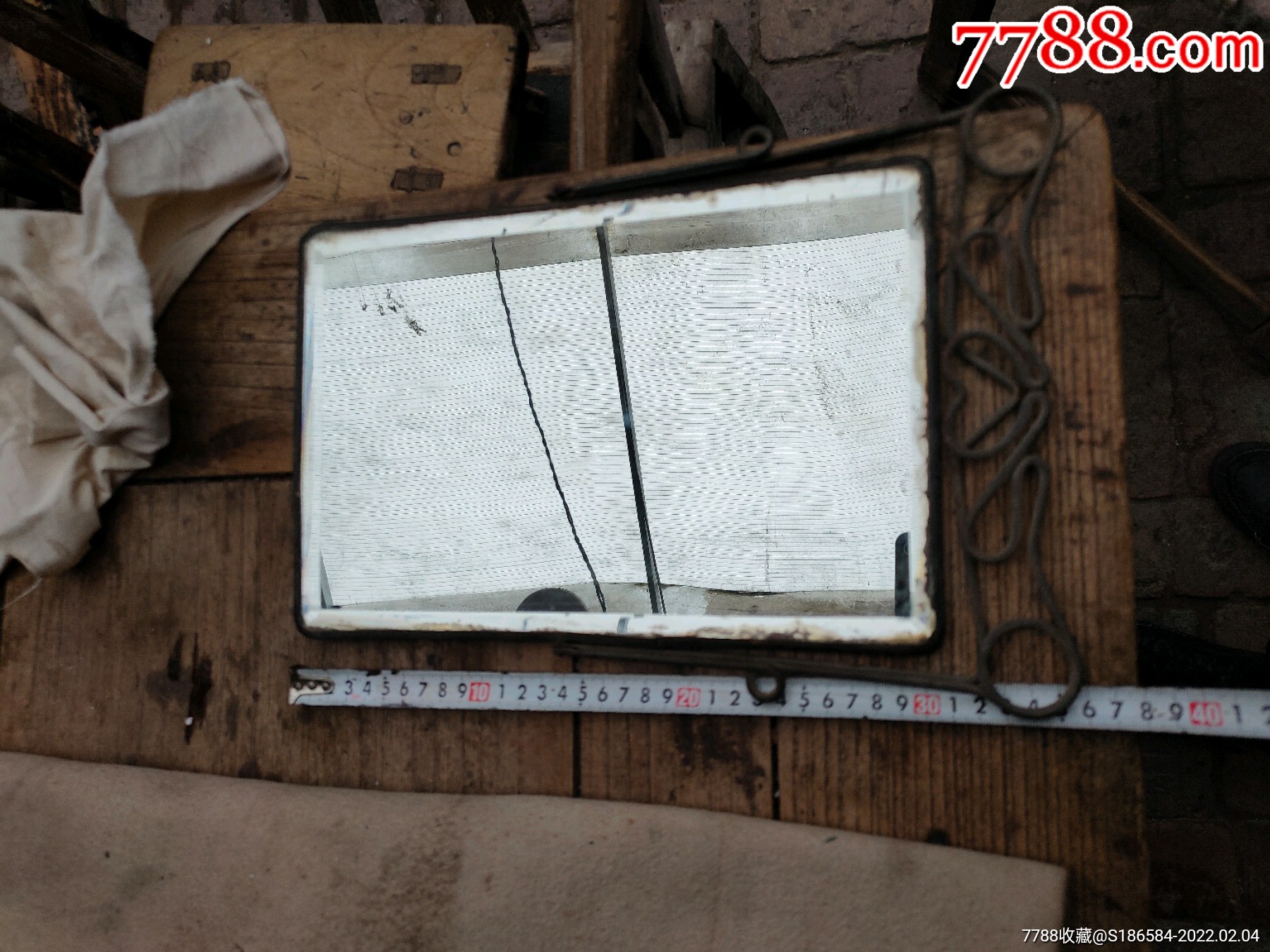乡下收的清末民国老玻璃镜子