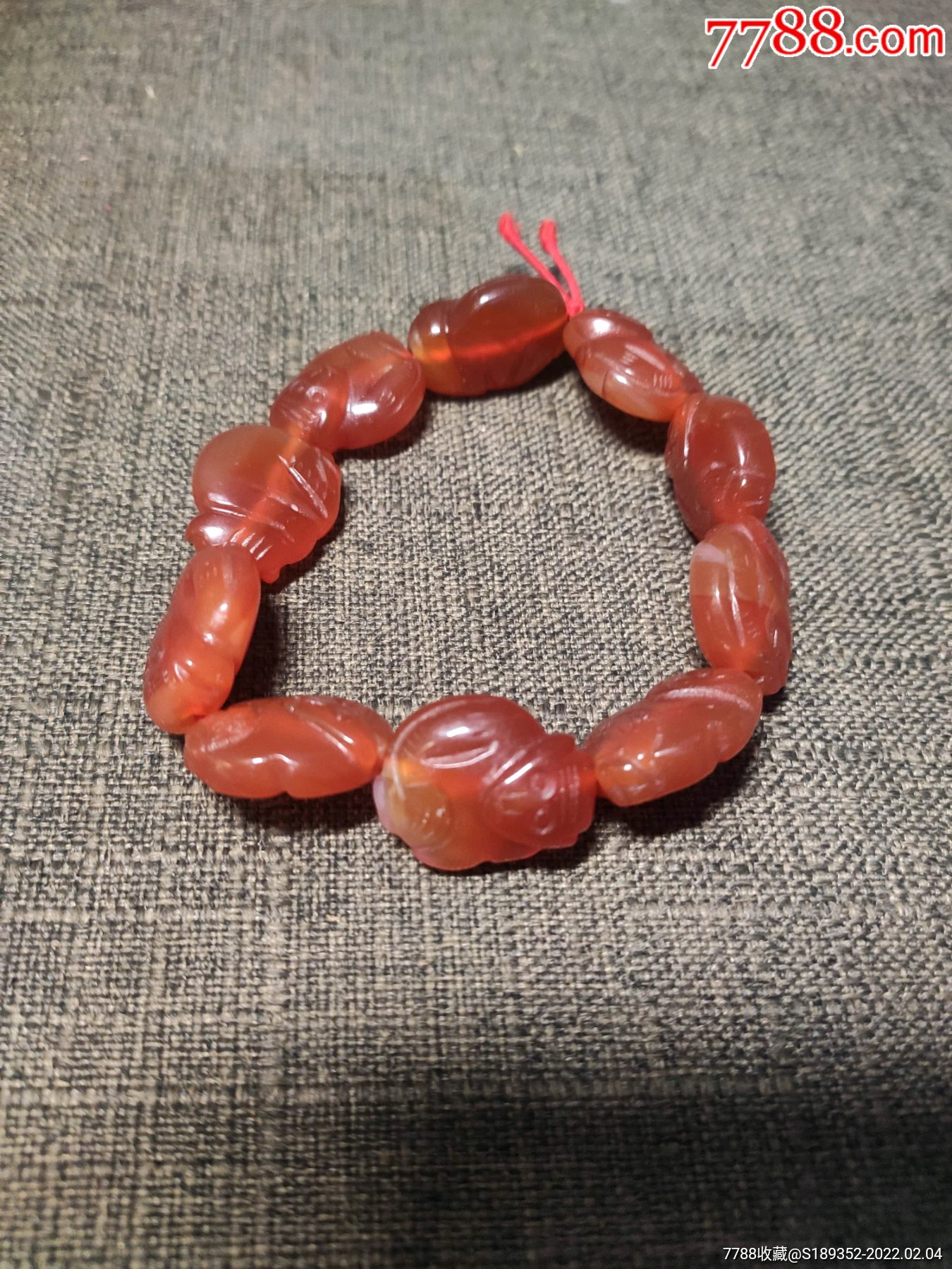 老玛瑙猴子手串