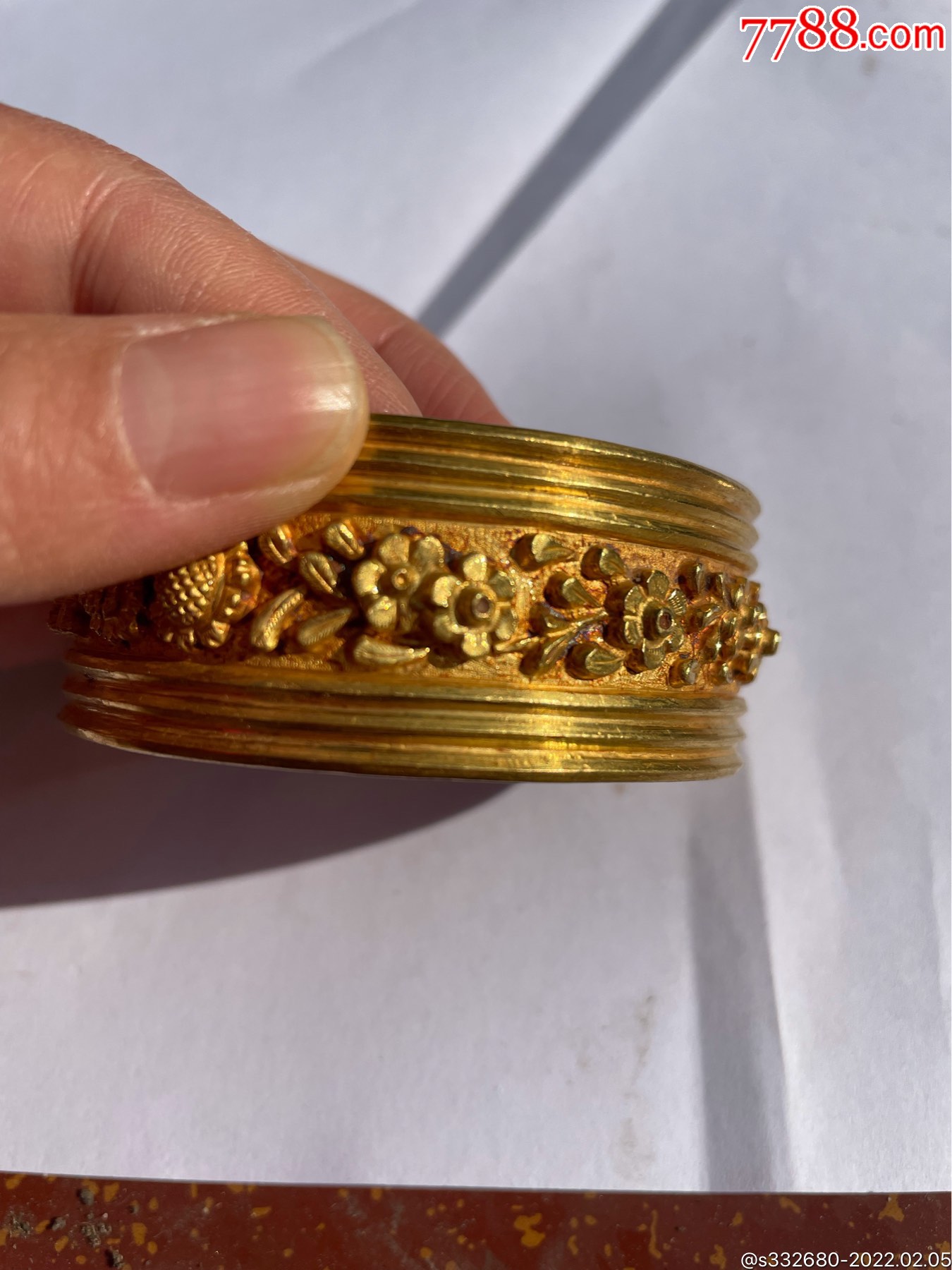 宋代金手镯一对