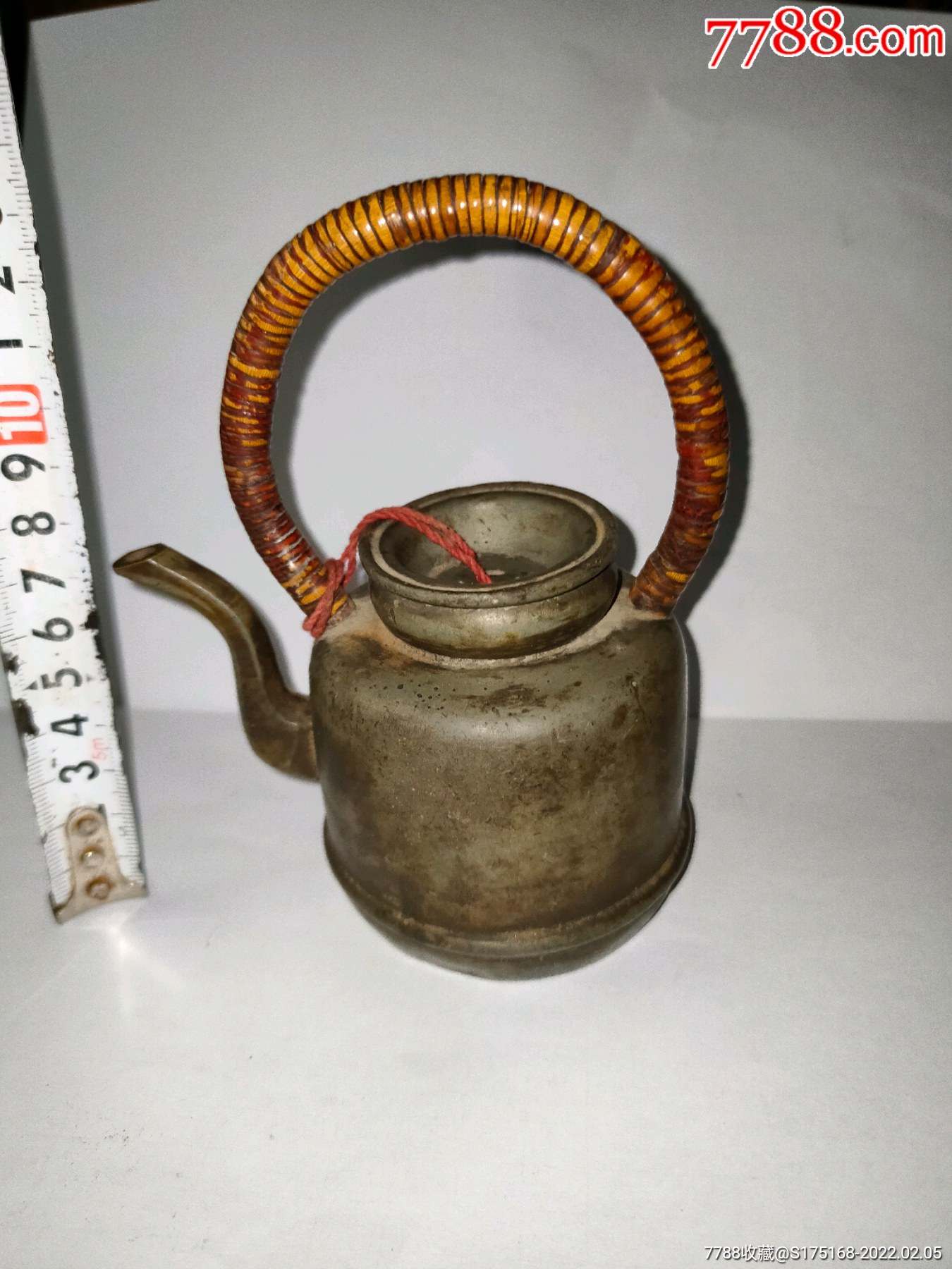 清代厚重锡酒壶_锡壶/锡器_图片鉴赏_收藏价值_7788青白瓷收藏