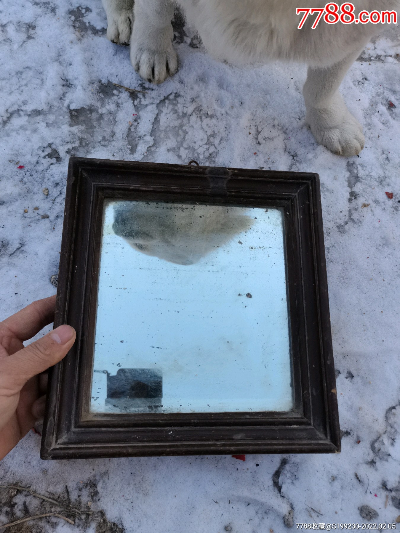 老玻璃镜子,玻璃老挂镜,老玻璃挂镜子_价格120元_第1张_7788收藏