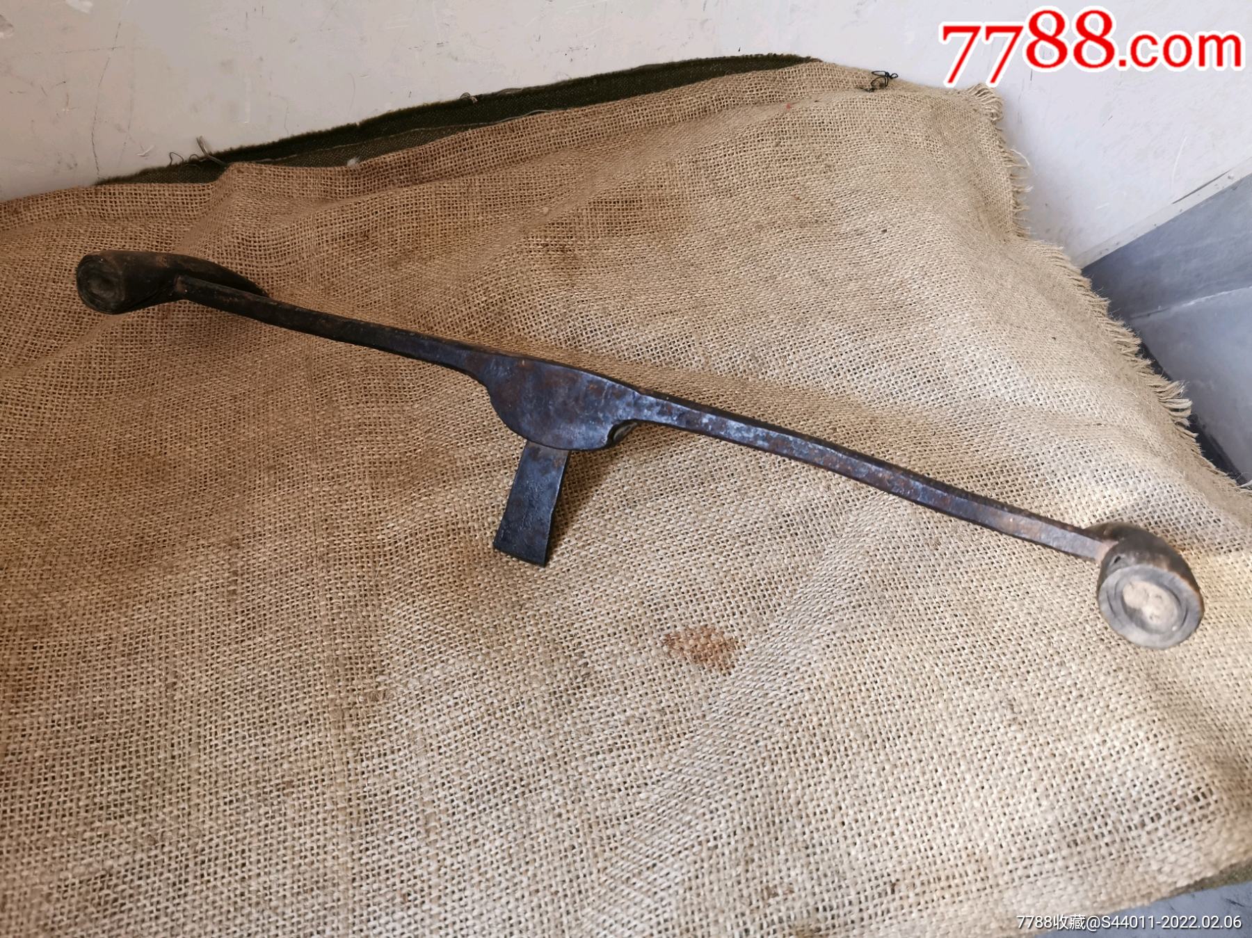 民国磨剪子戗菜刀工具牛角把传统老活技