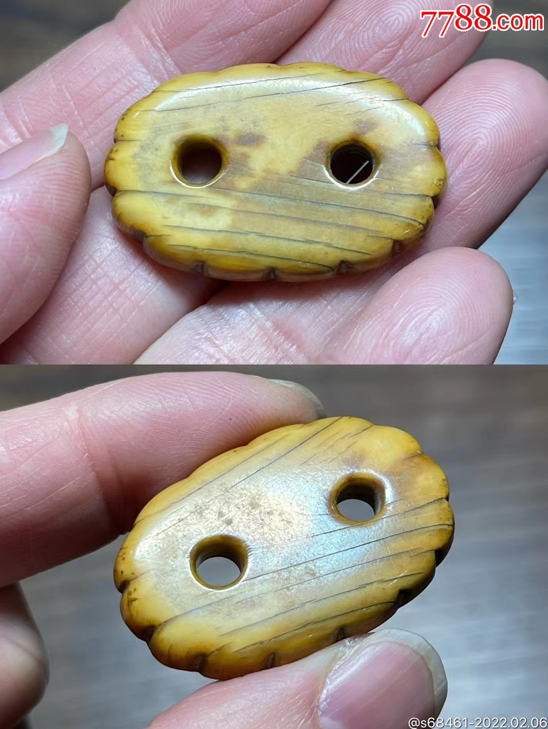 爆老清代二饼吊坠不议价