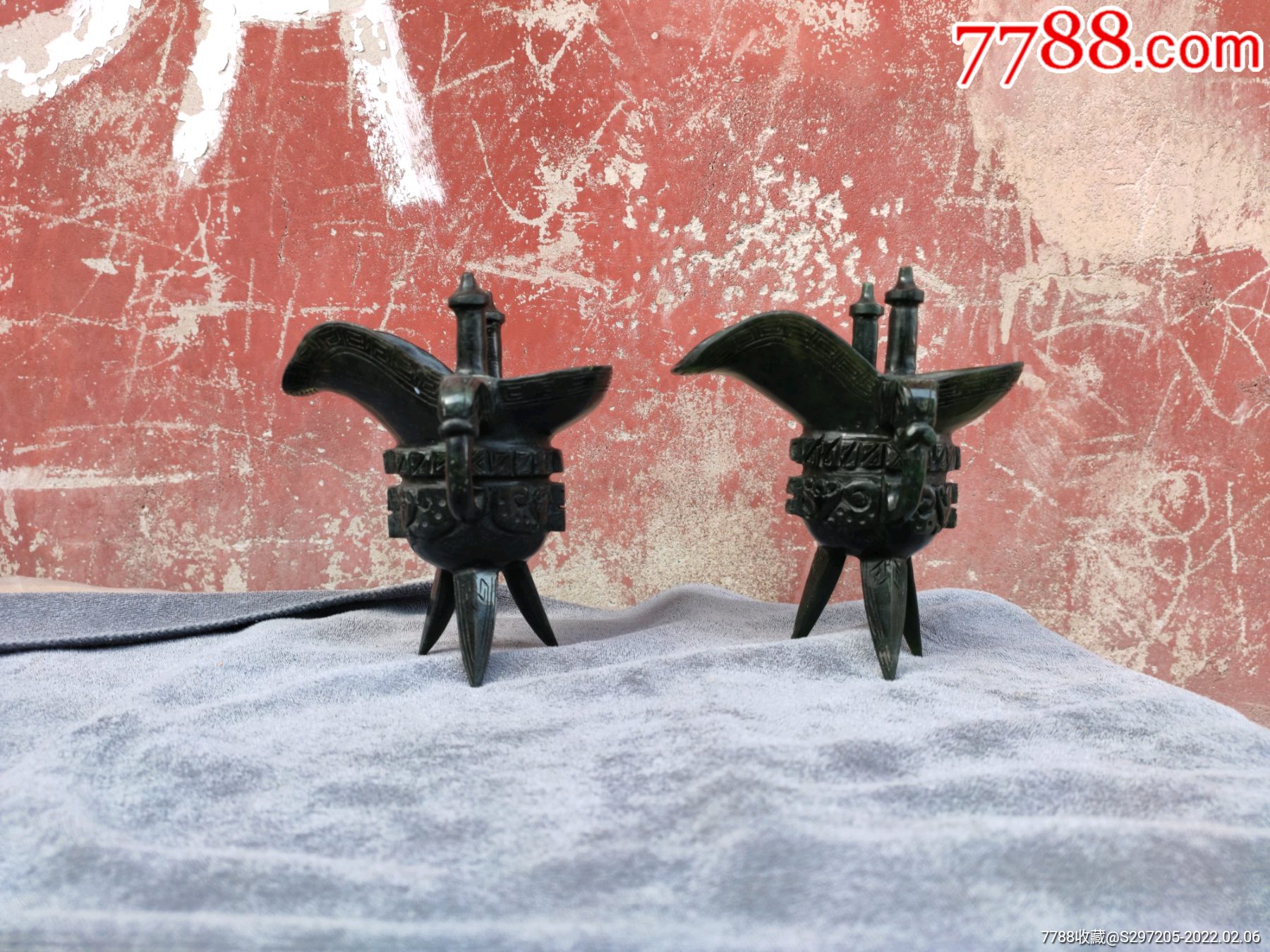 碧玉酒爵两件-价格:666元-se85227916-其他玉石/玉