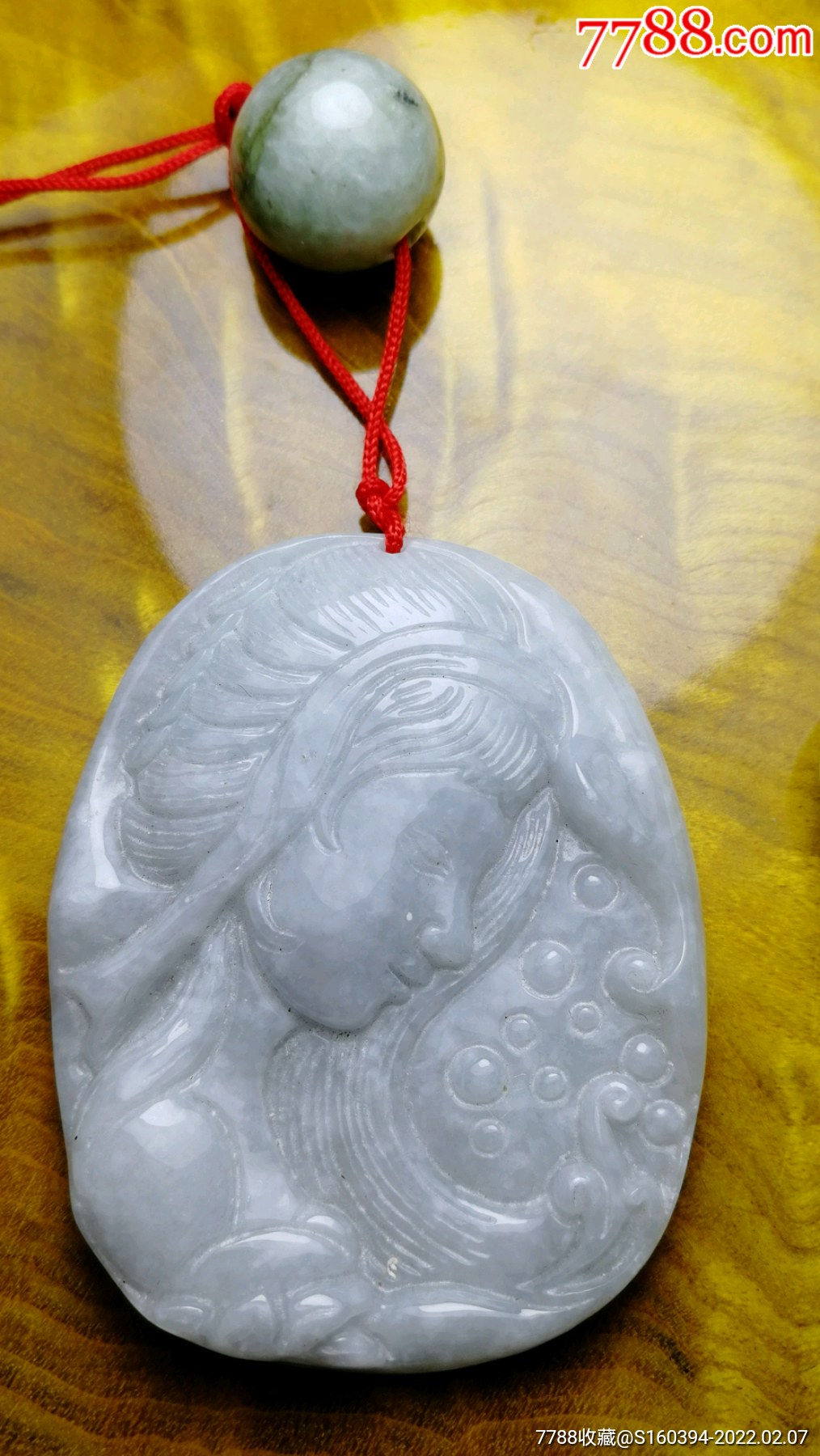 缅甸a货玉石美女牌坠_翡翠/缅甸玉_第2张_7788玉器收藏