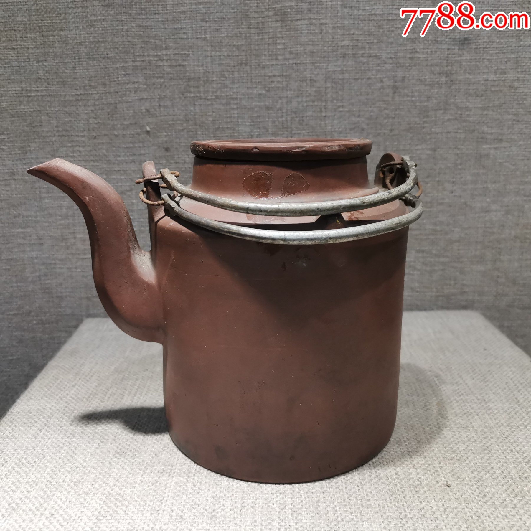 老茶壶收藏民国时期民俗用品紫砂提梁壶原品保真怀旧陈设经典