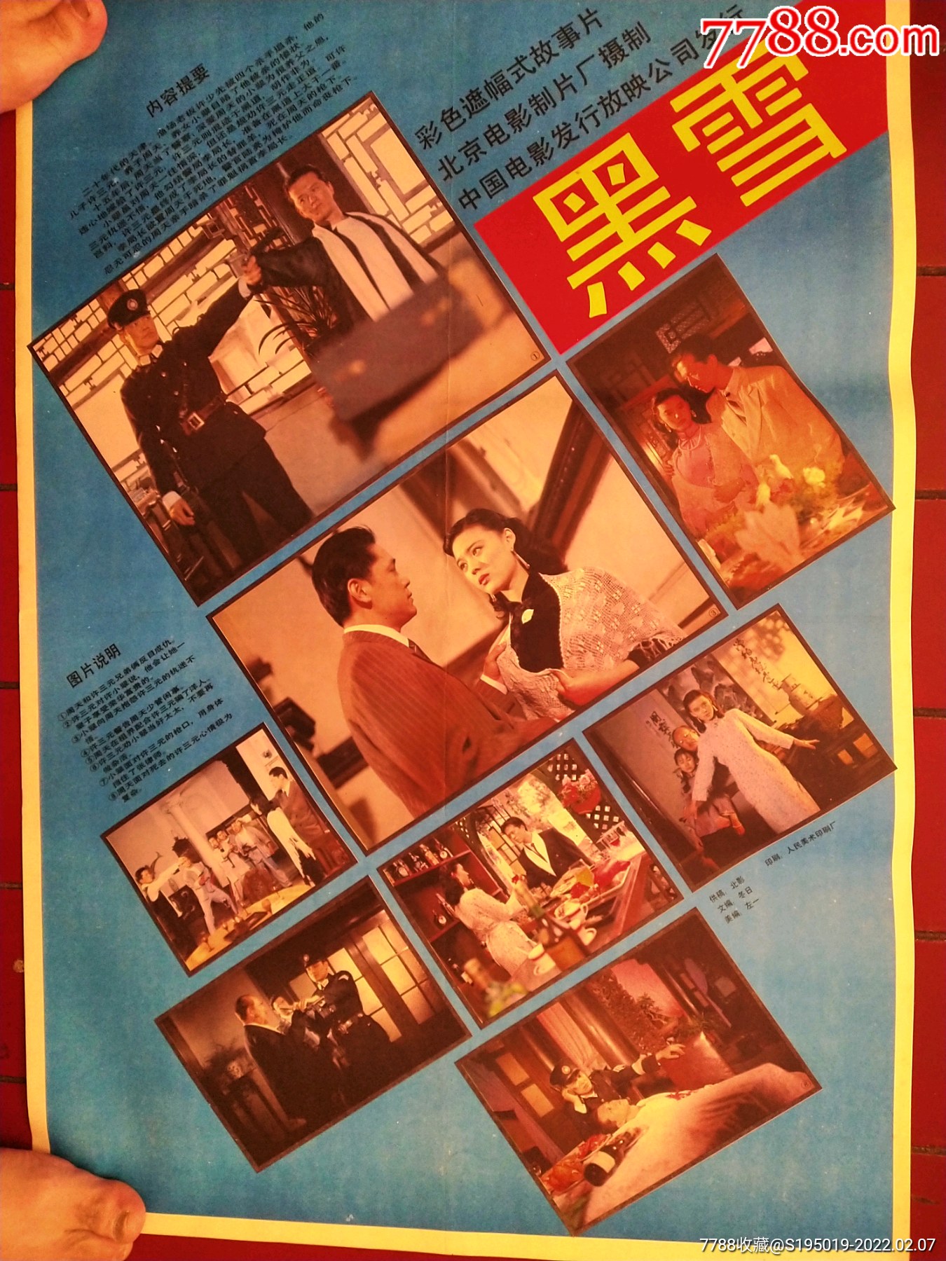 黑雪,规格760*520毫米_电影海报_图片收藏_回收价格_7788相机收藏