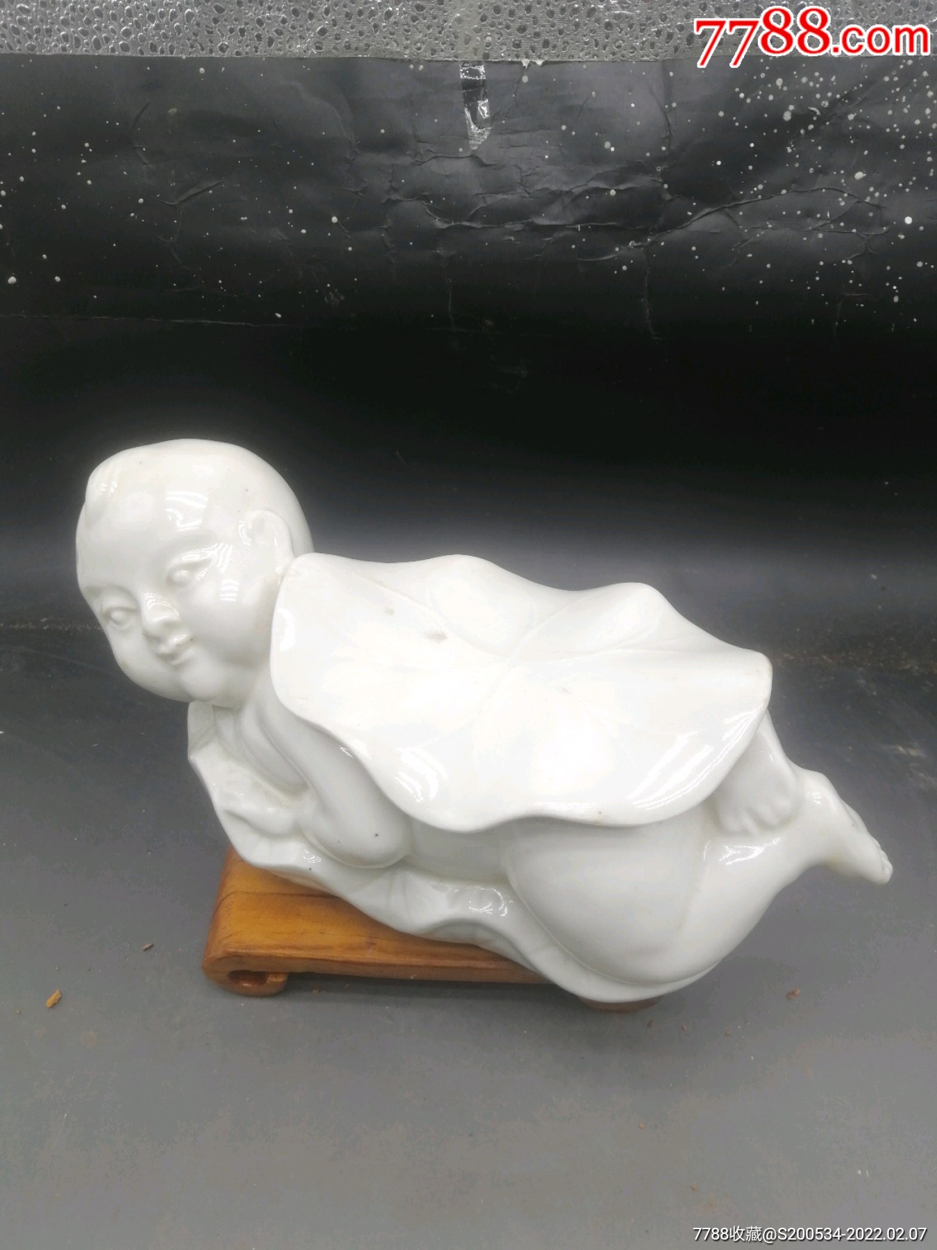 瓷器古玩收藏古董瓷枕定窑投资升值礼品摆件精美颂代定窑娃娃瓷枕全品